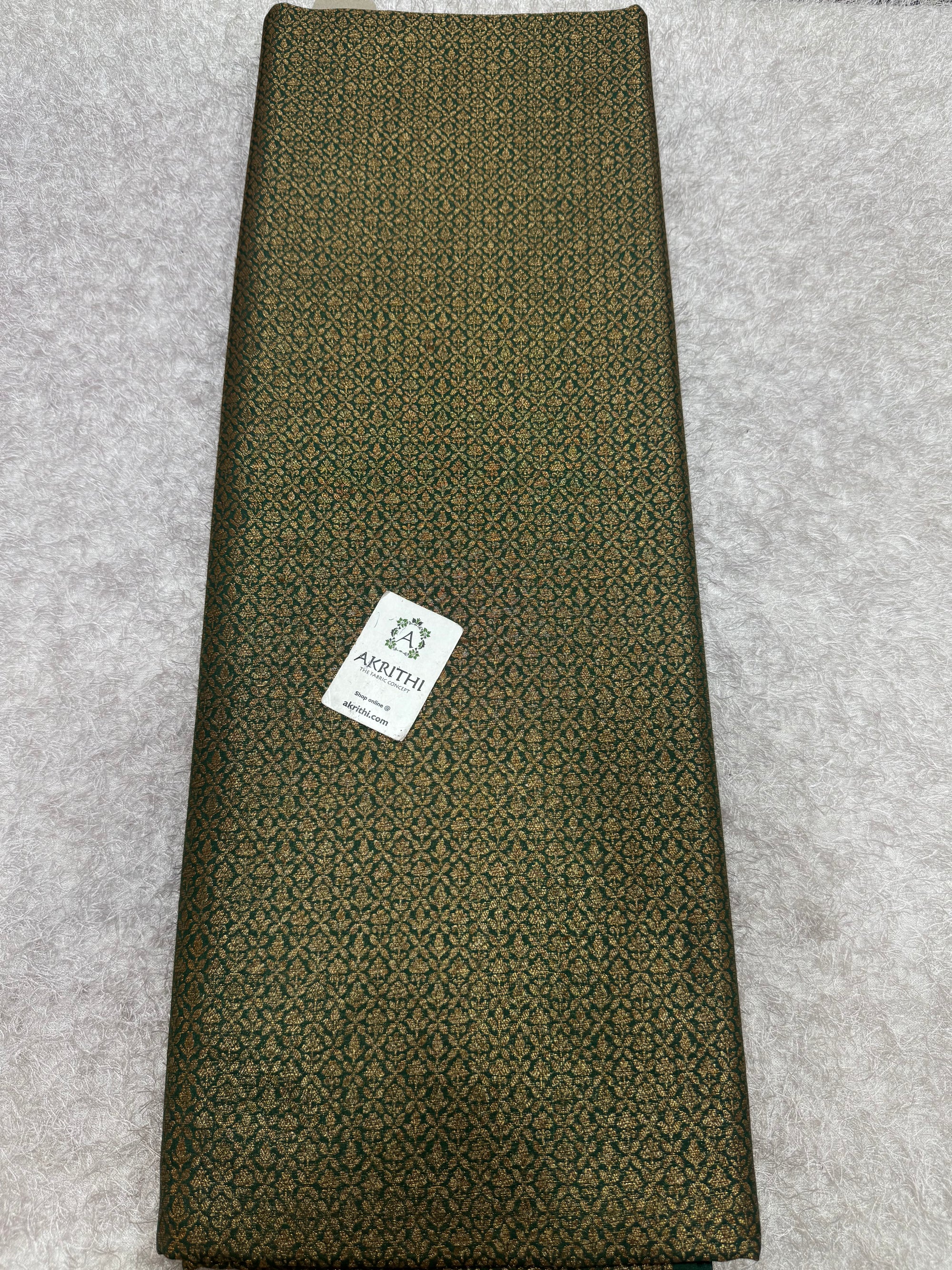 Pure Banarasi brocade fabric with antique zari