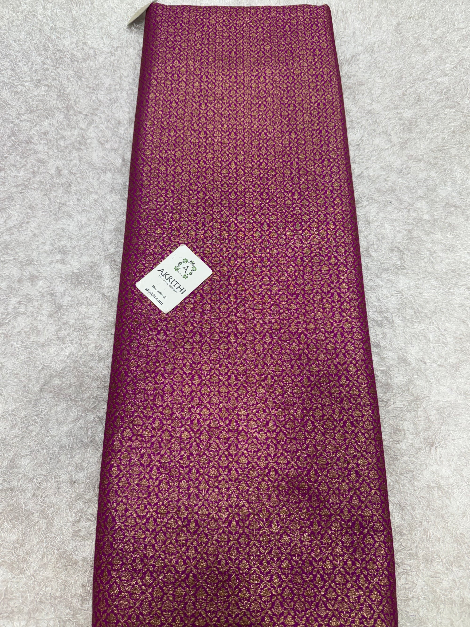 Pure Banarasi brocade fabric with antique zari