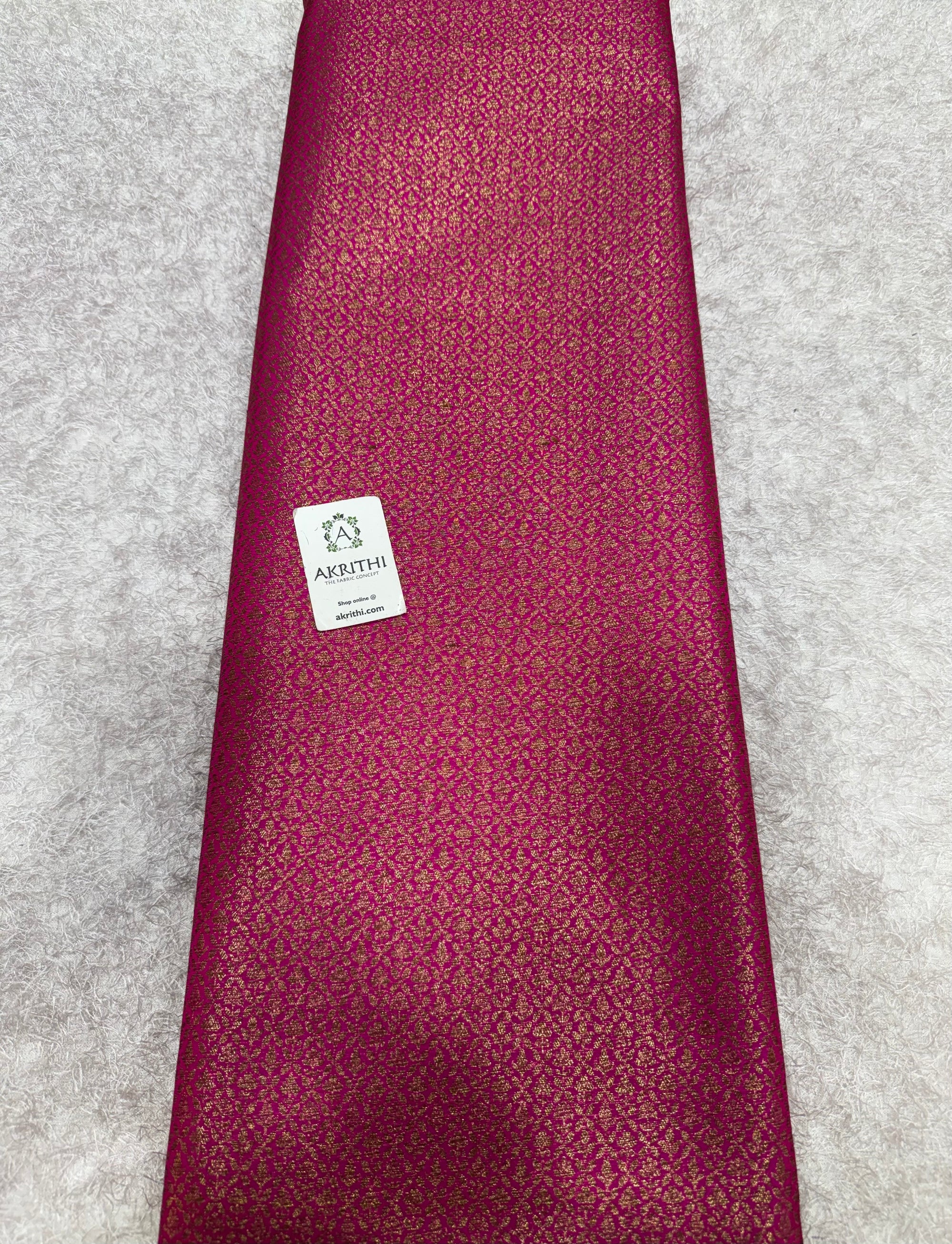 Pure Banarasi brocade fabric with antique zari