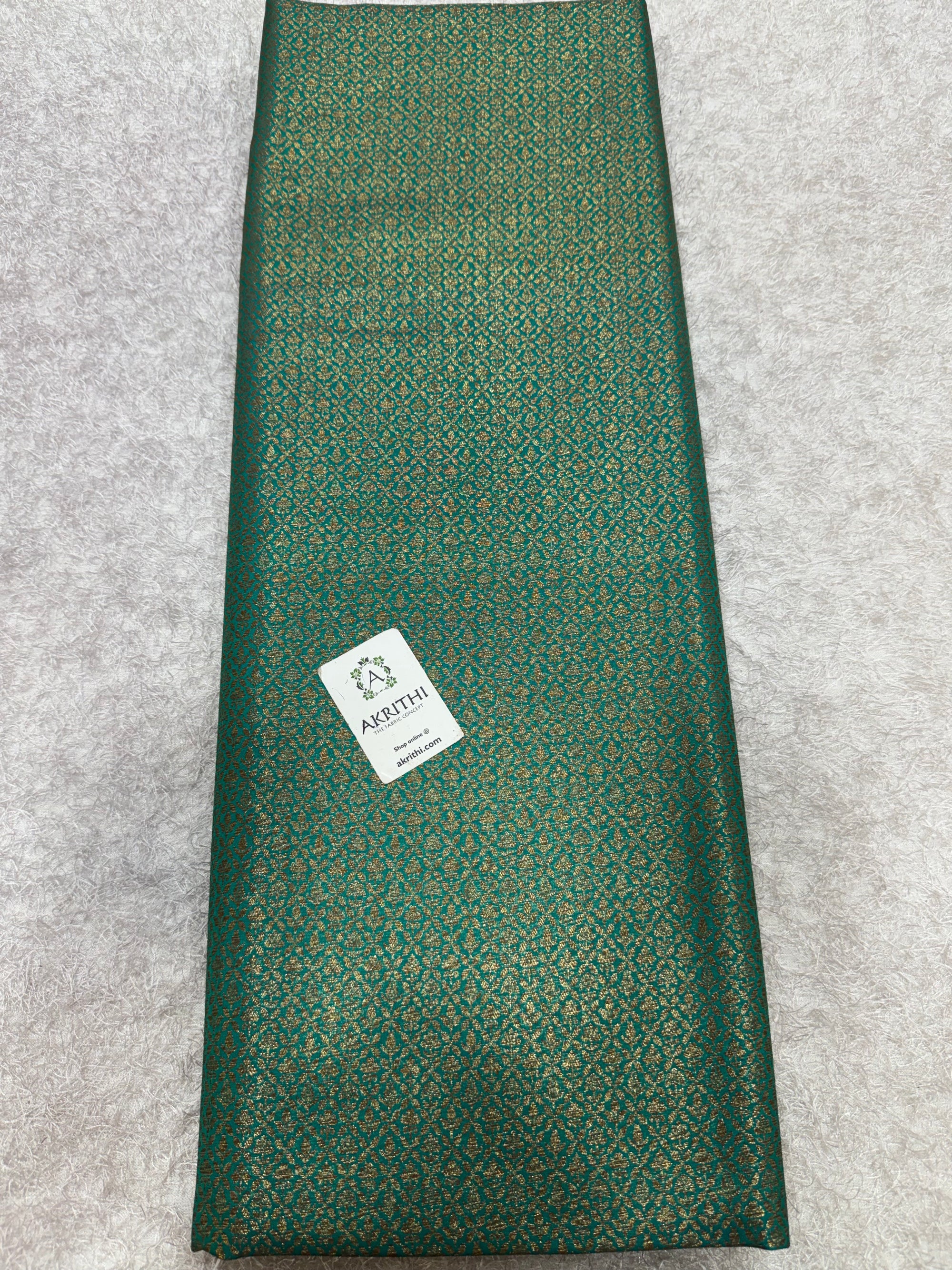 Pure Banarasi brocade fabric with antique zari