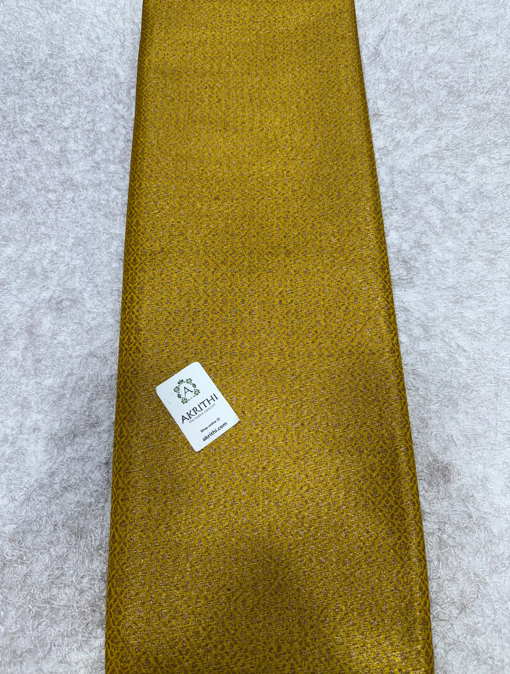 Pure Banarasi brocade fabric with antique zari