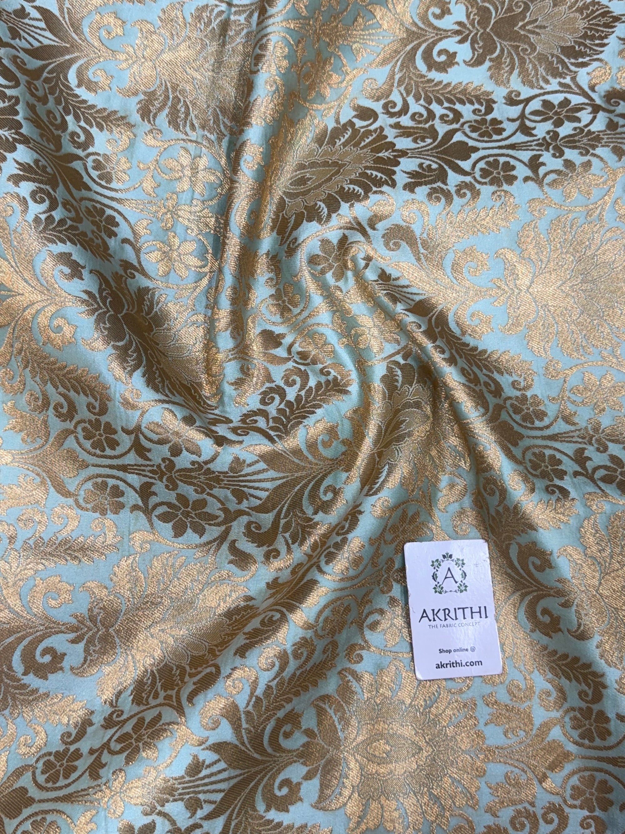 Pure Banarasi brocade fabric