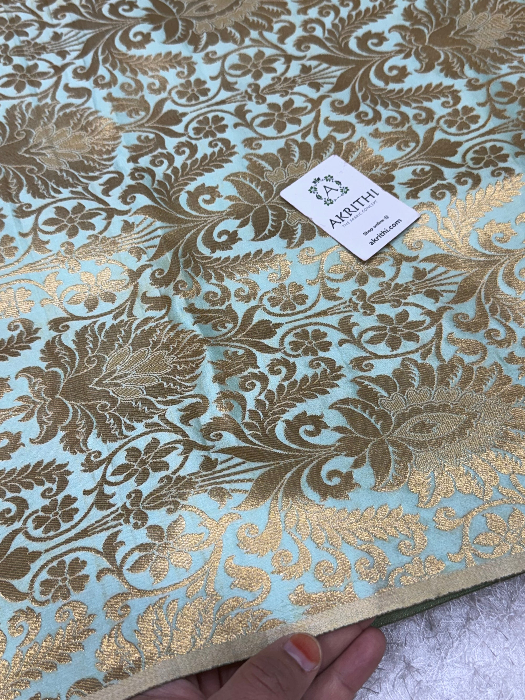 Pure Banarasi brocade fabric