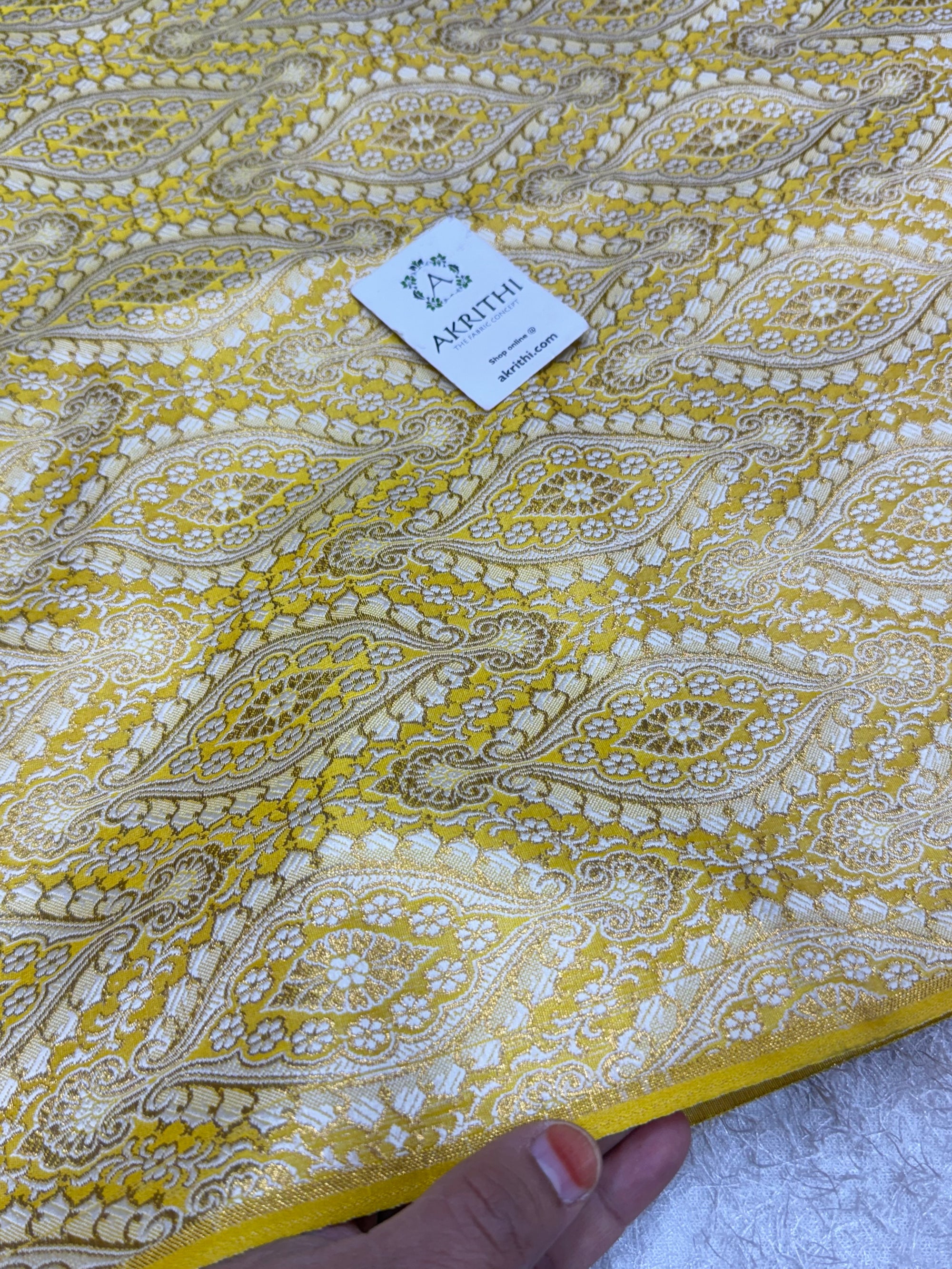Pure Banarasi brocade fabric