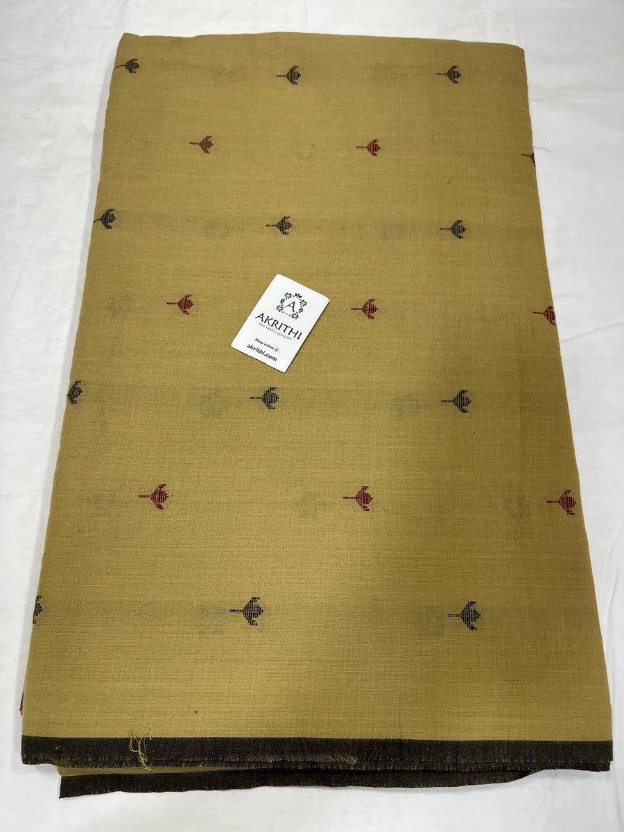 Handloom Woven pure cotton fabric