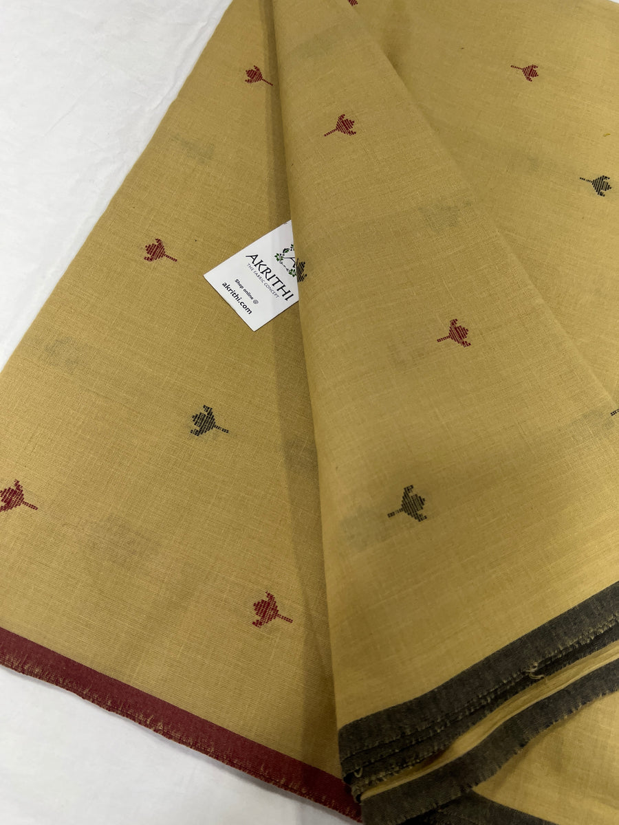 Handloom Woven pure cotton fabric