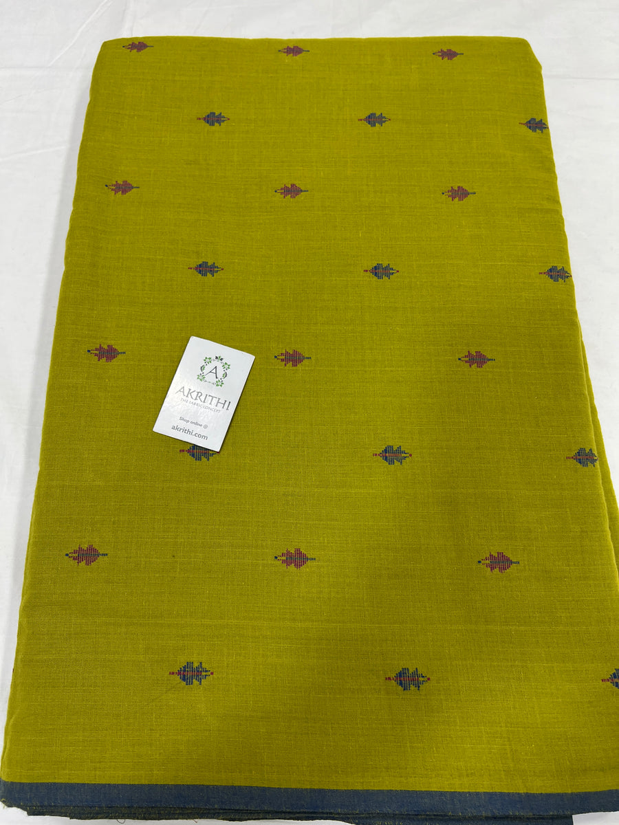 Handloom Woven pure cotton fabric