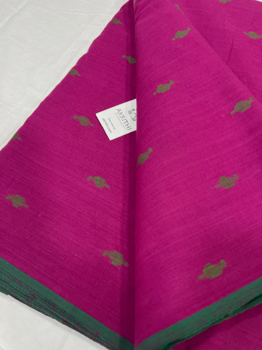 Handloom Woven pure cotton fabric