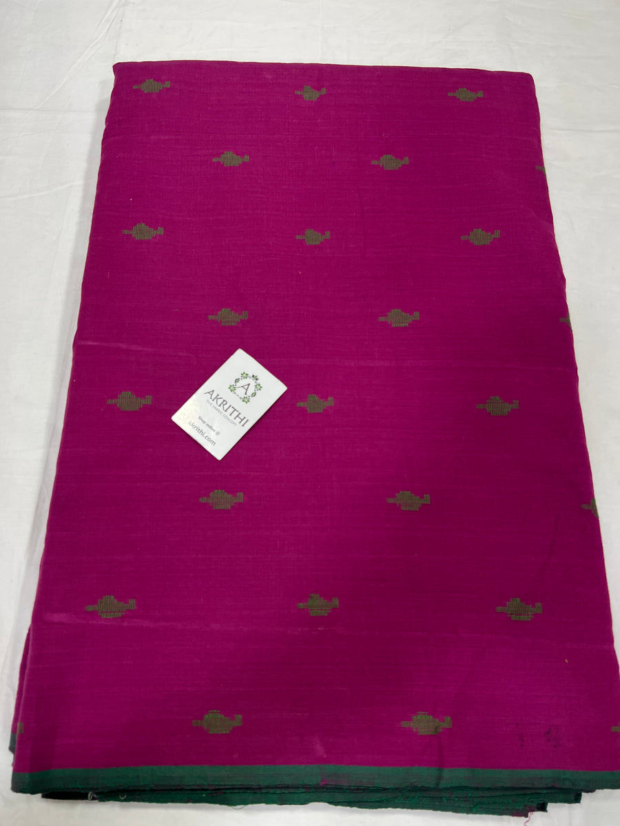 Handloom Woven pure cotton fabric