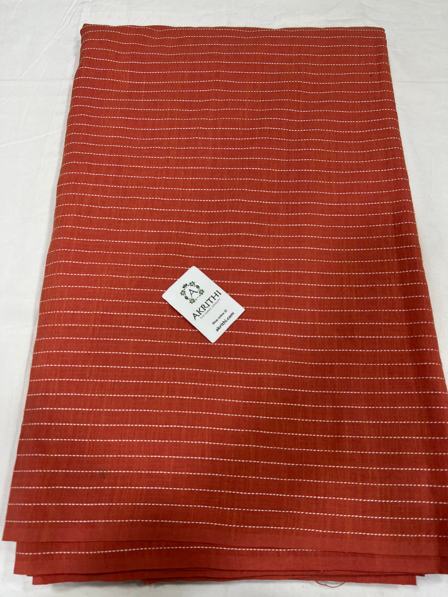 Handloom Woven pure cotton fabric