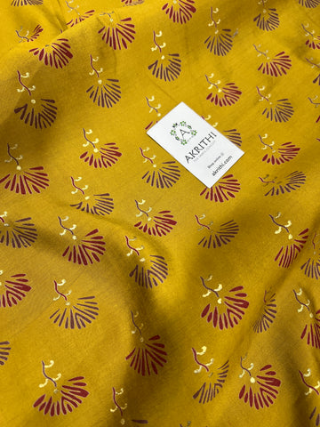 Printed silk fabric