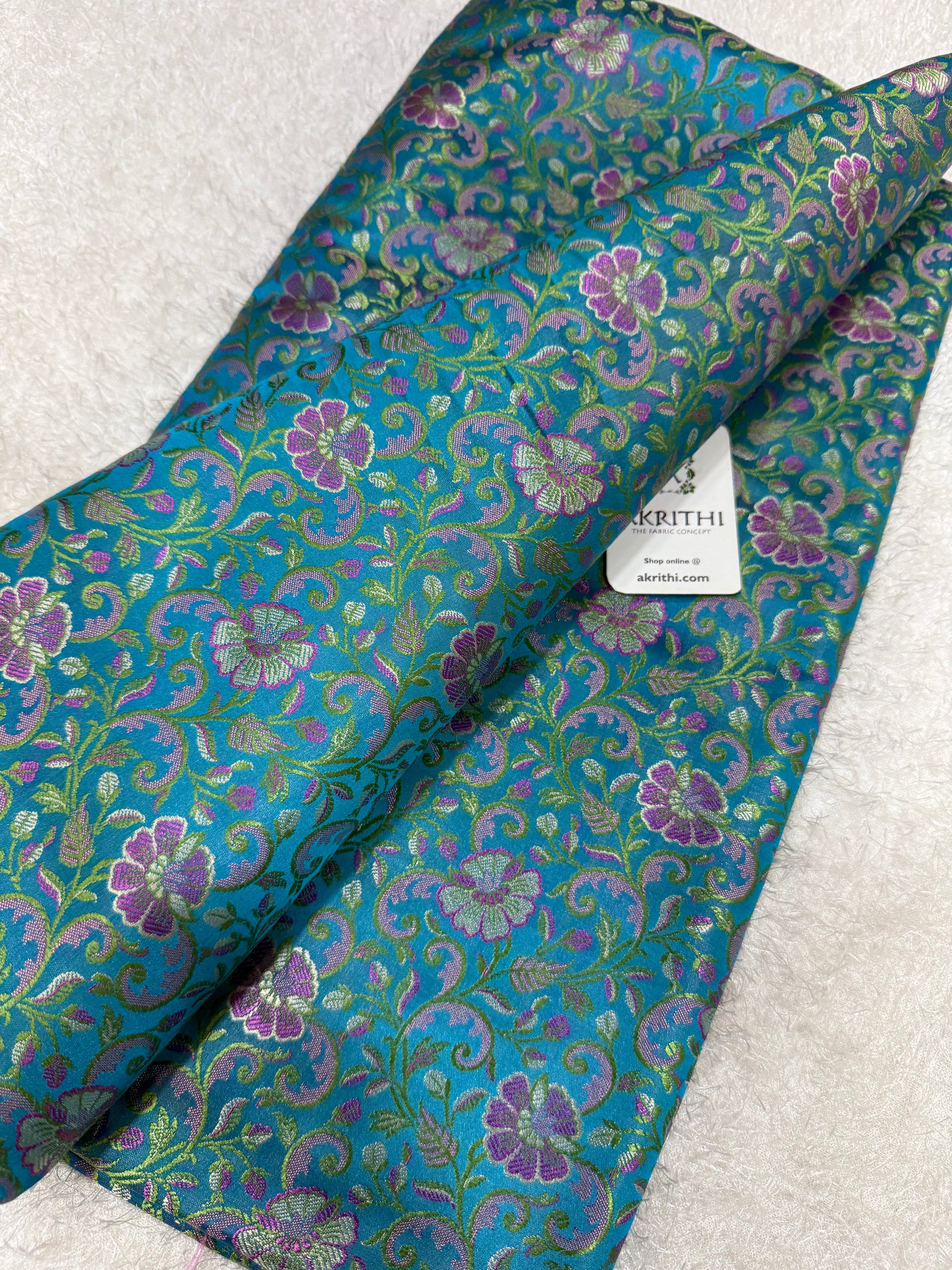 Pure Banarasi brocade fabric