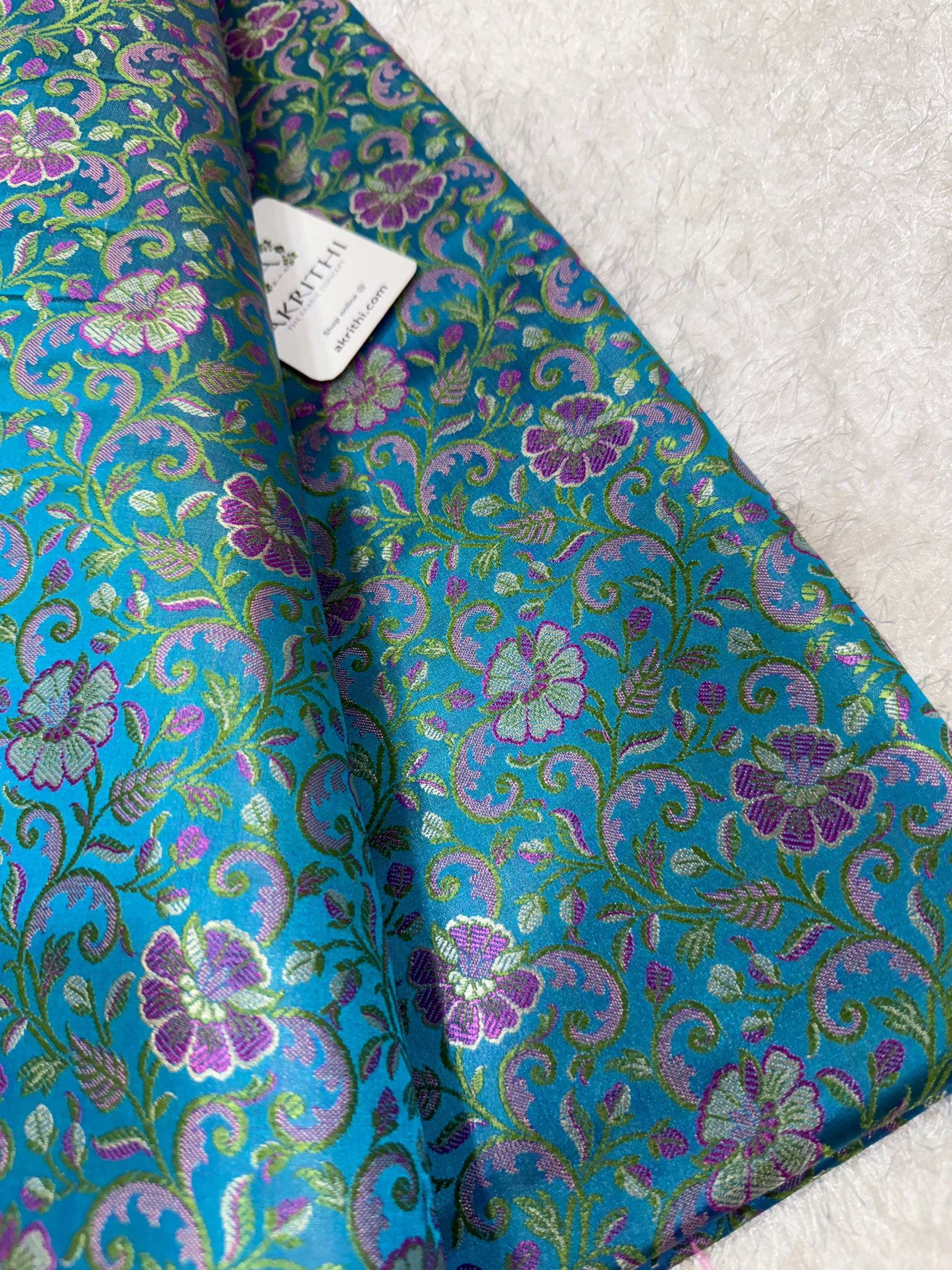 Pure Banarasi brocade fabric