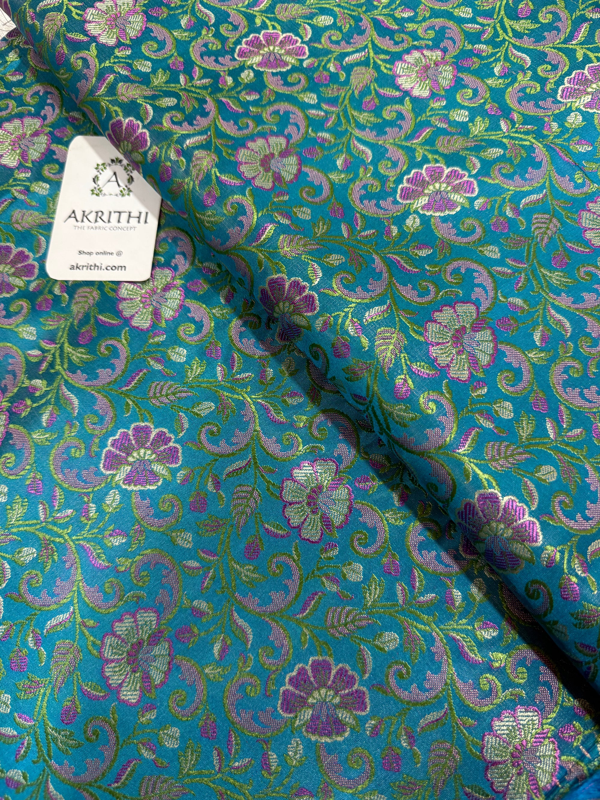 Pure Banarasi brocade fabric