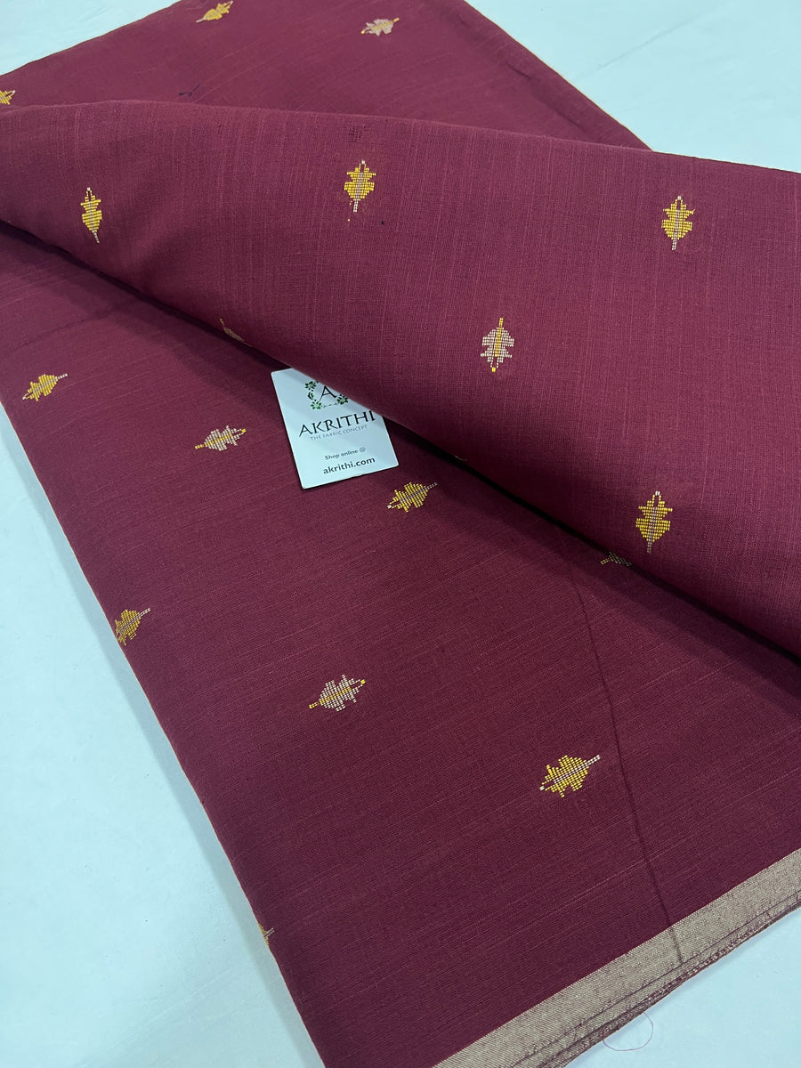 Handloom Woven pure cotton fabric