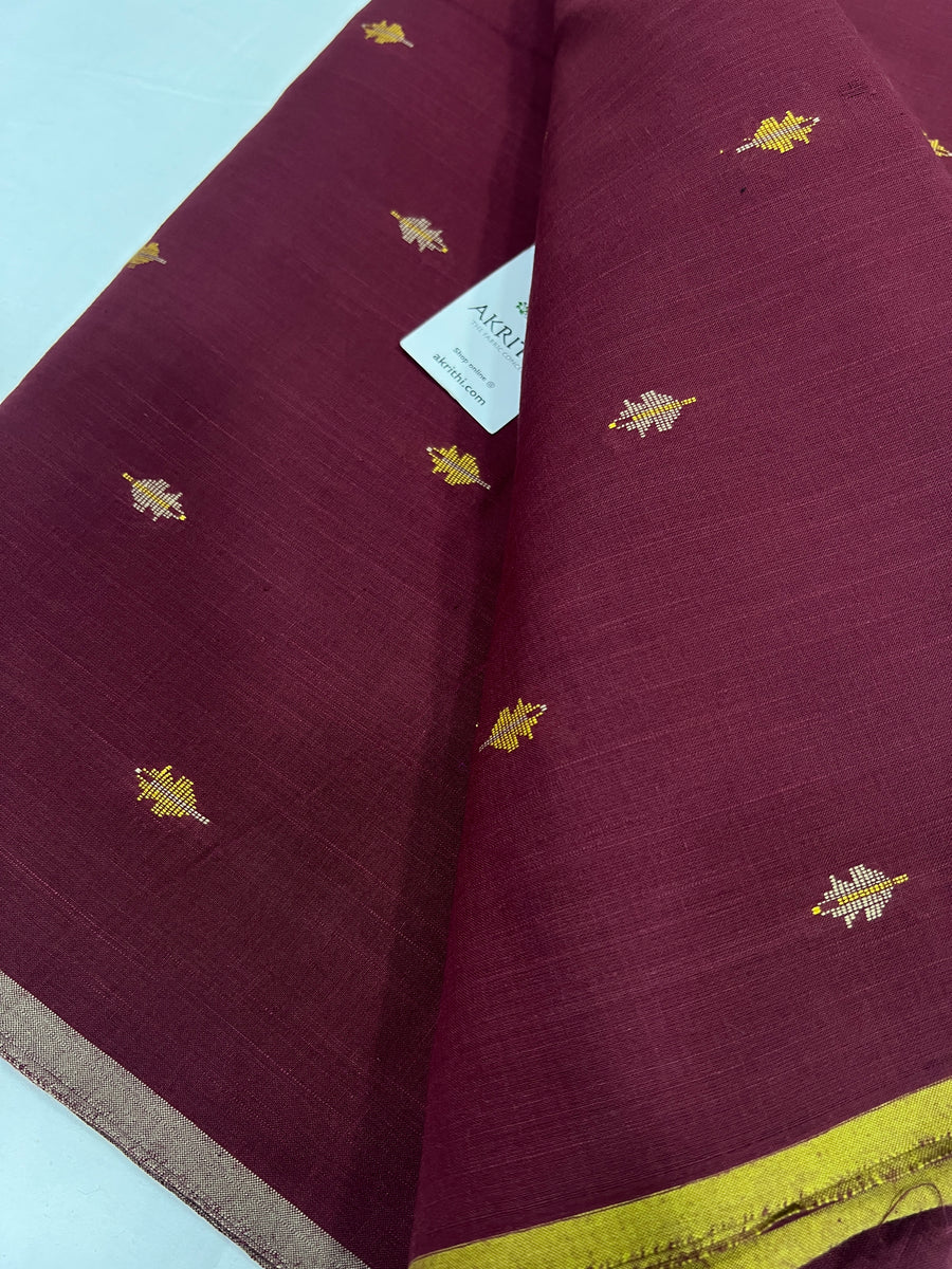 Handloom Woven pure cotton fabric