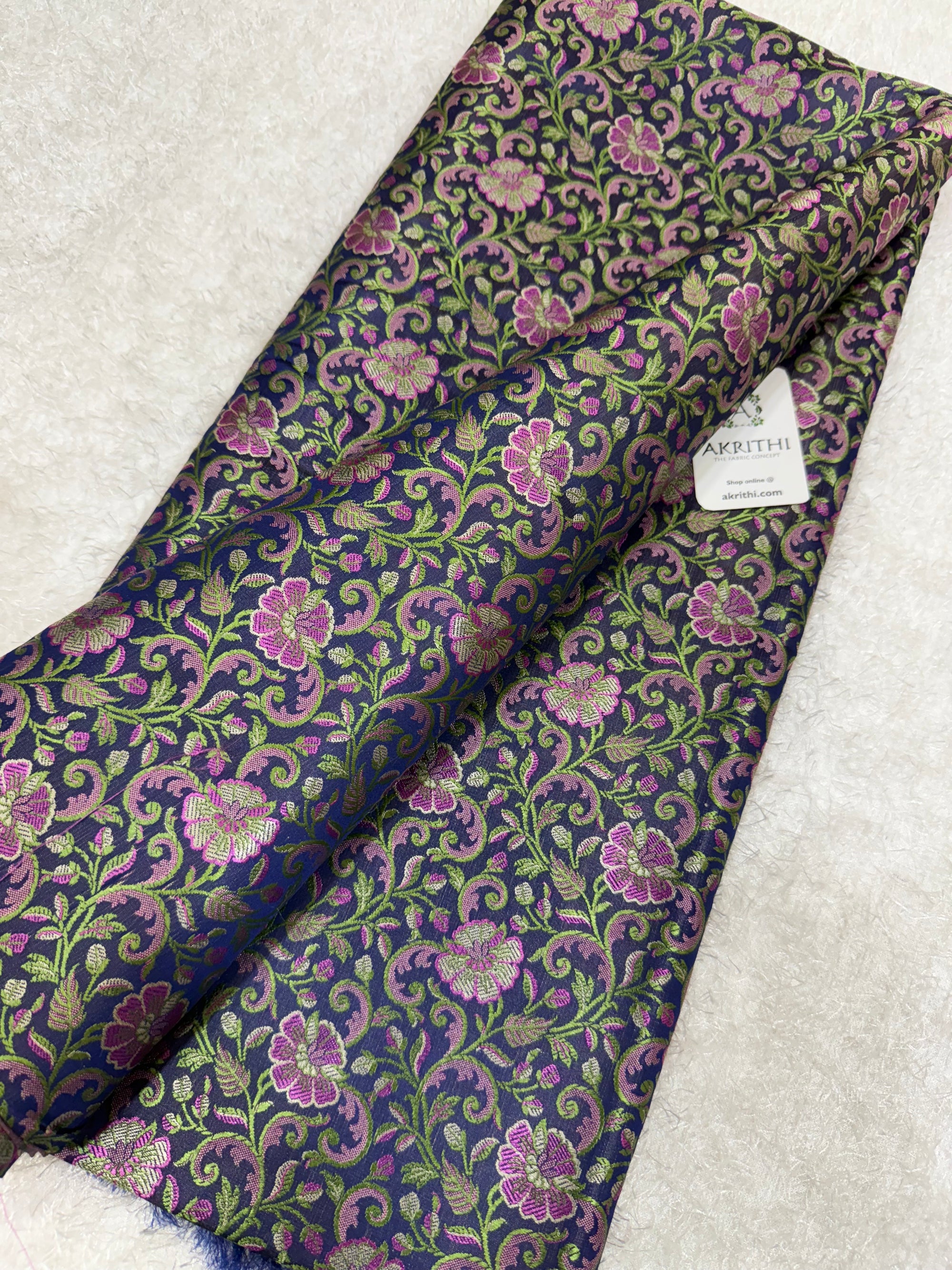 Pure Banarasi brocade fabric
