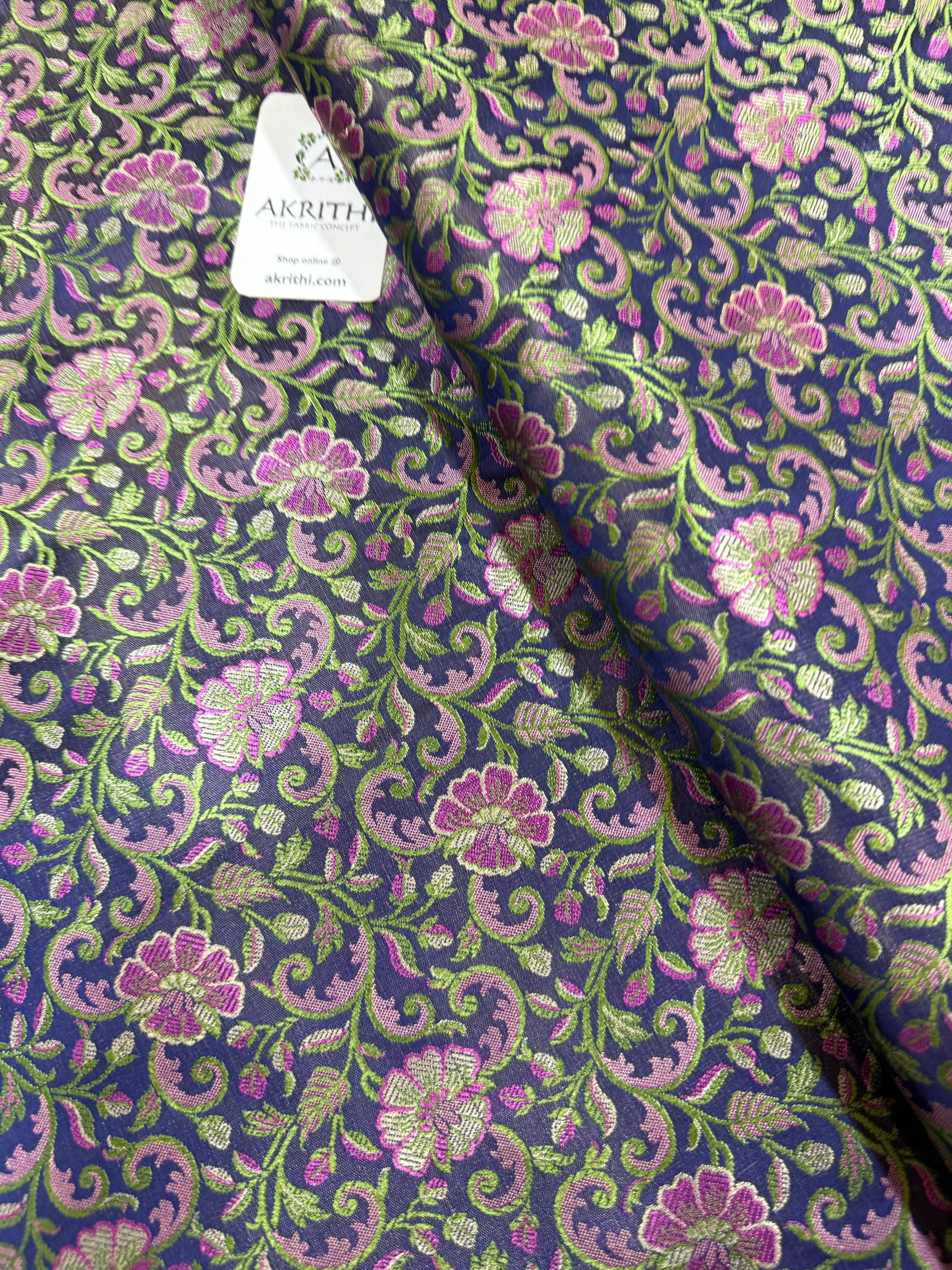 Pure Banarasi brocade fabric