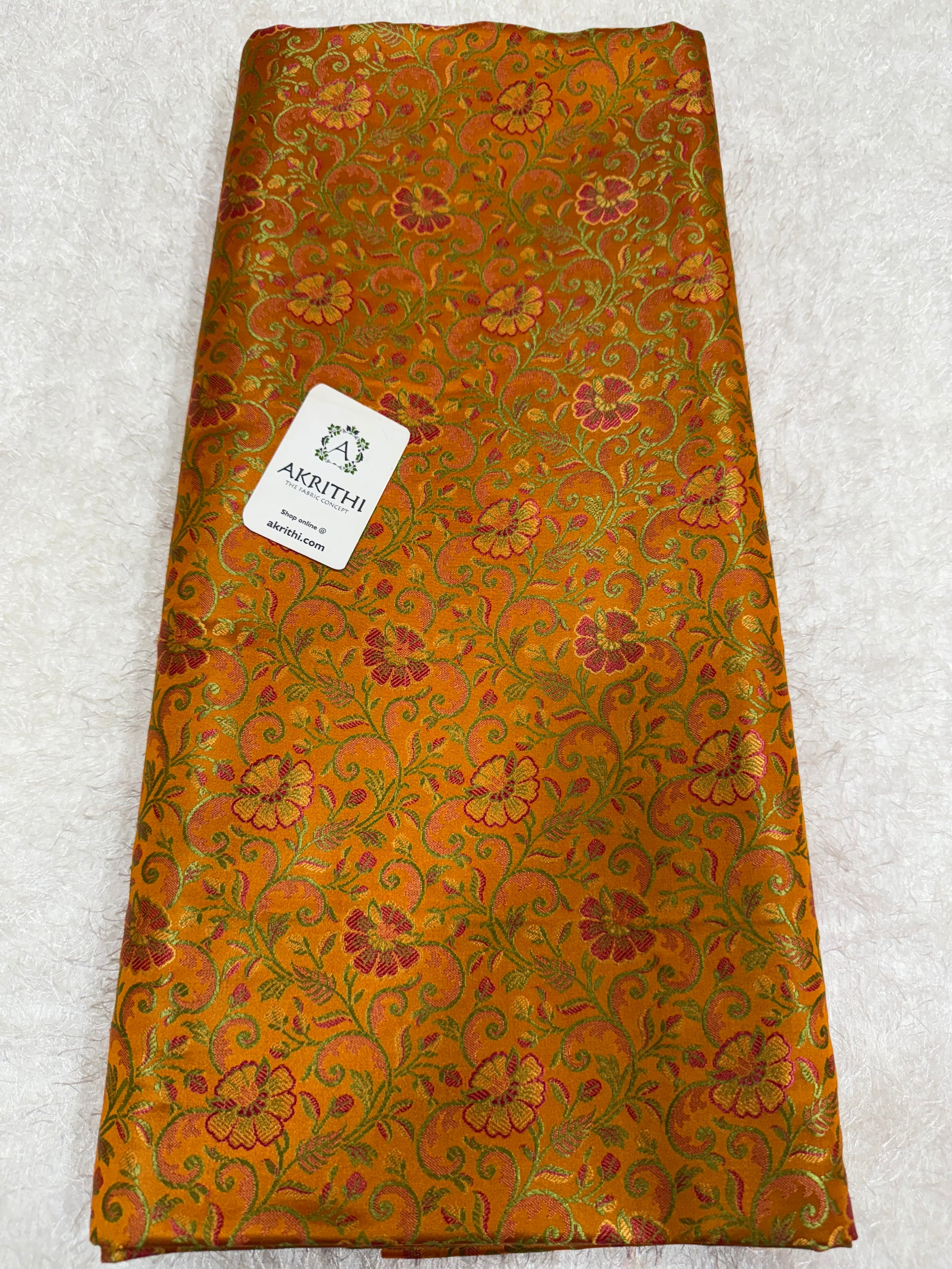 Pure Banarasi brocade fabric