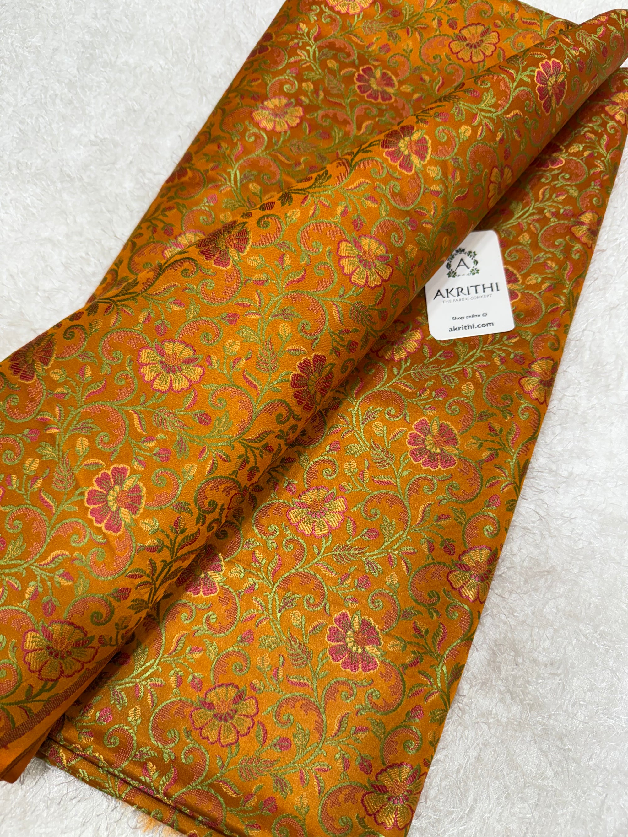Pure Banarasi brocade fabric