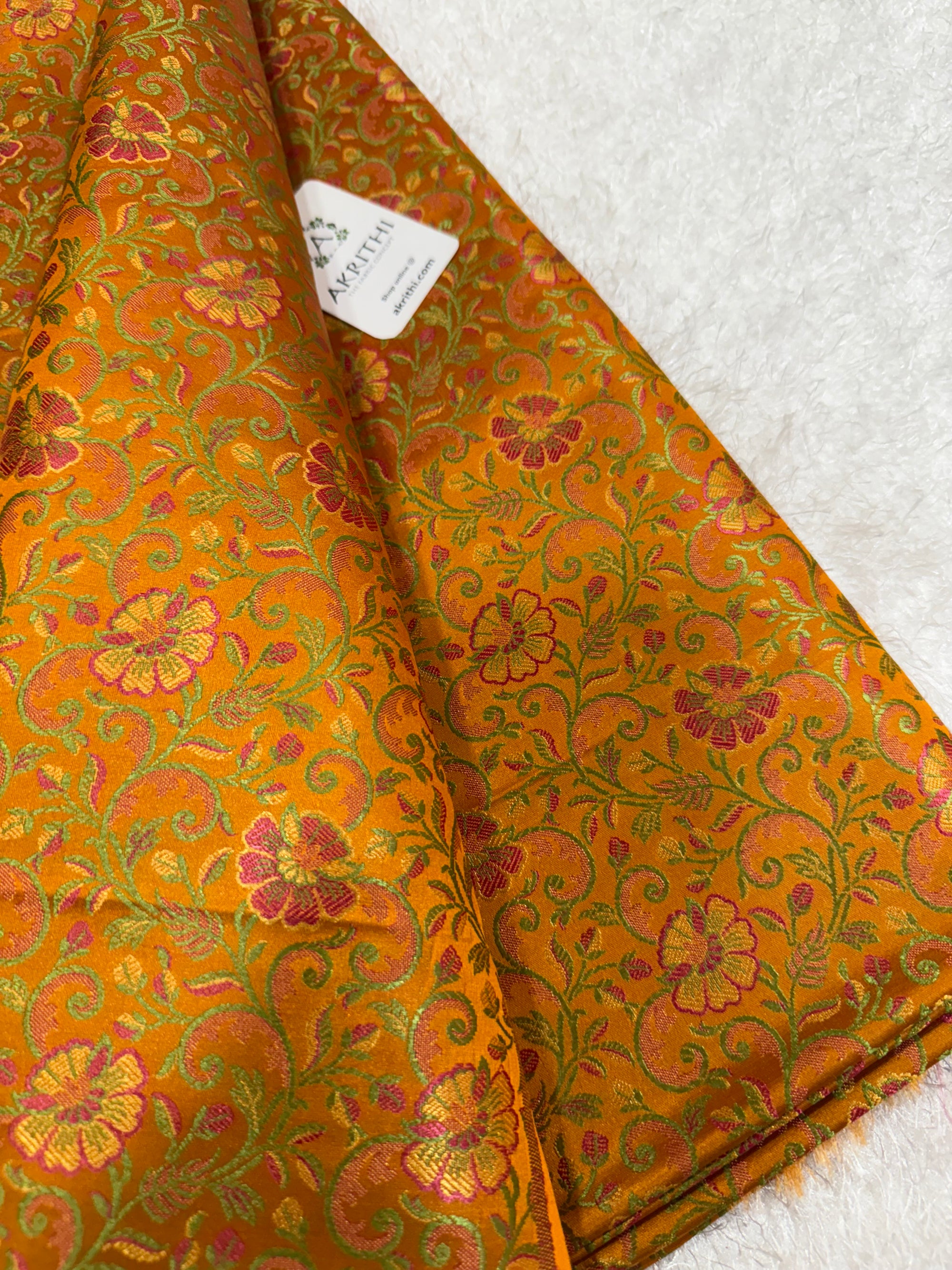 Pure Banarasi brocade fabric