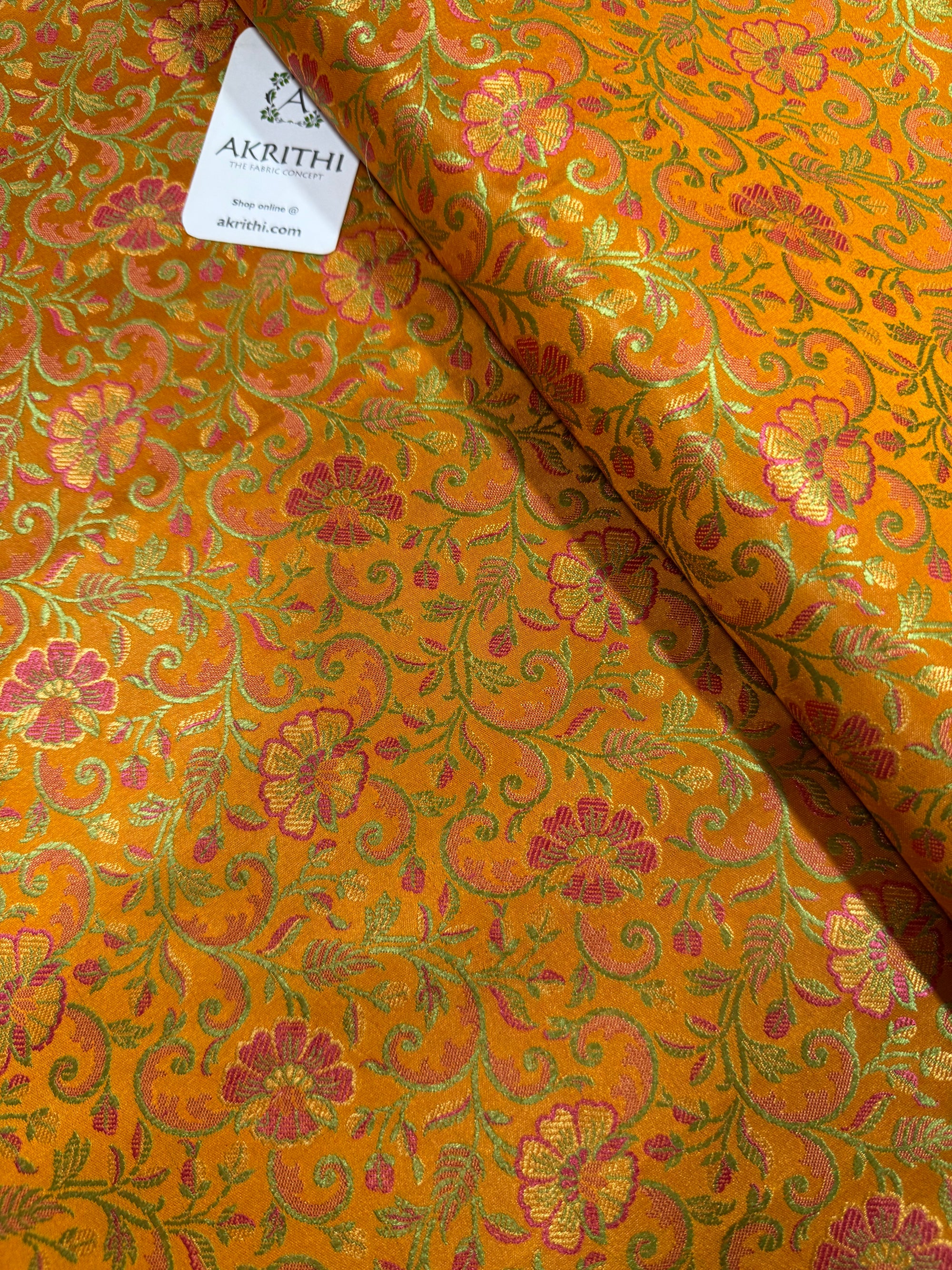 Pure Banarasi brocade fabric