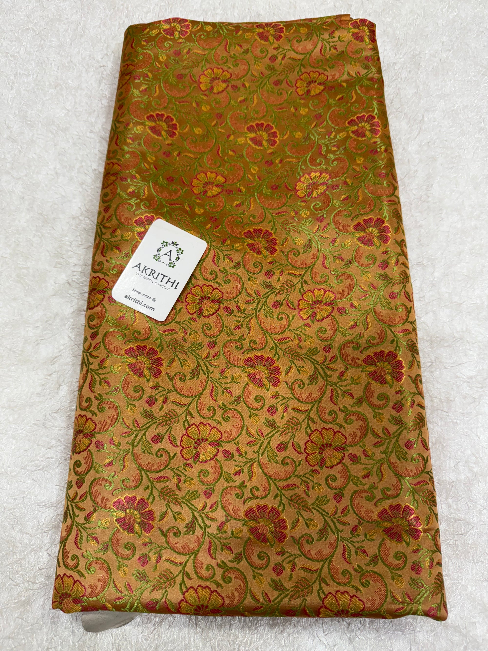 Pure Banarasi brocade fabric