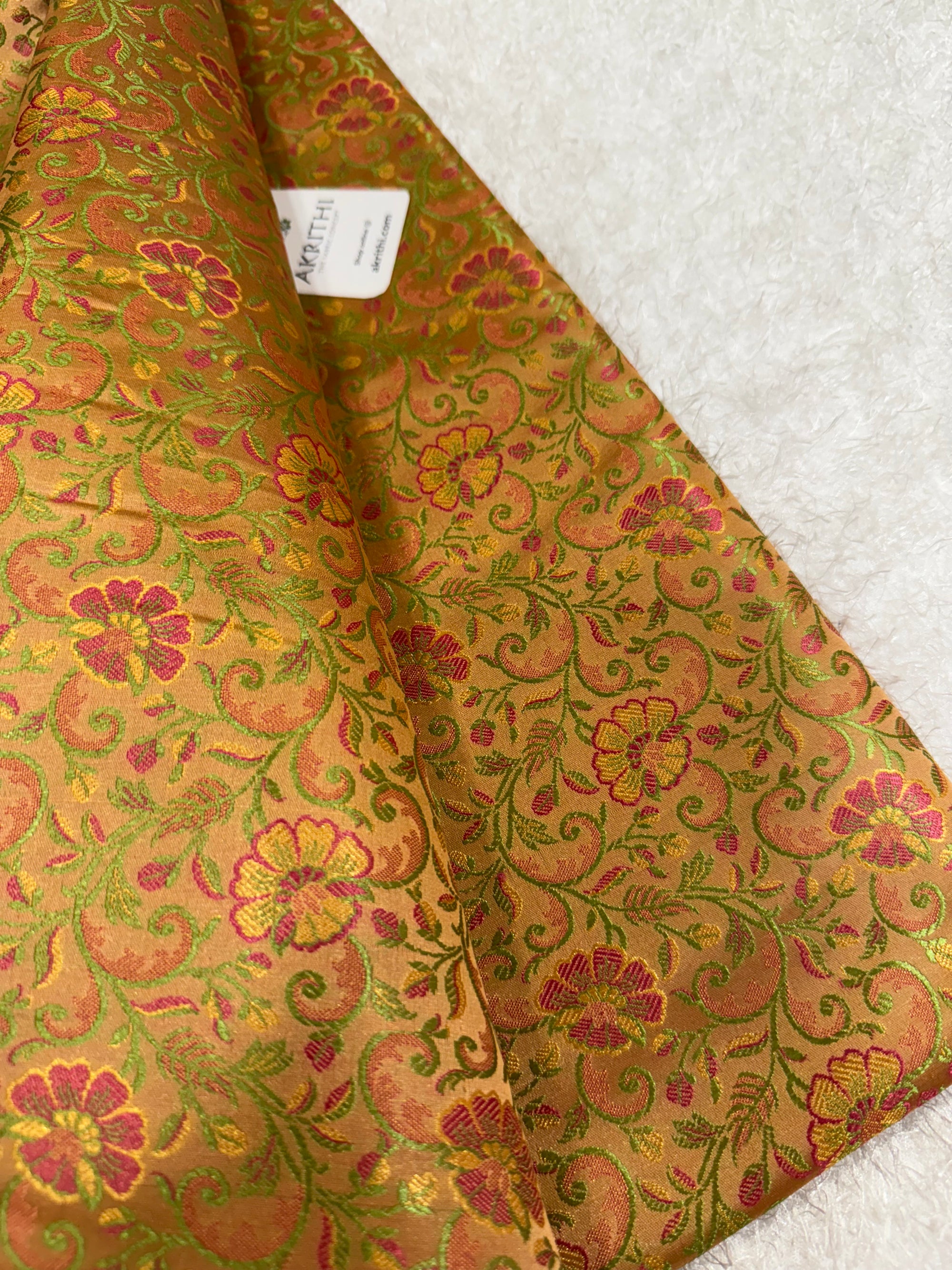 Pure Banarasi brocade fabric