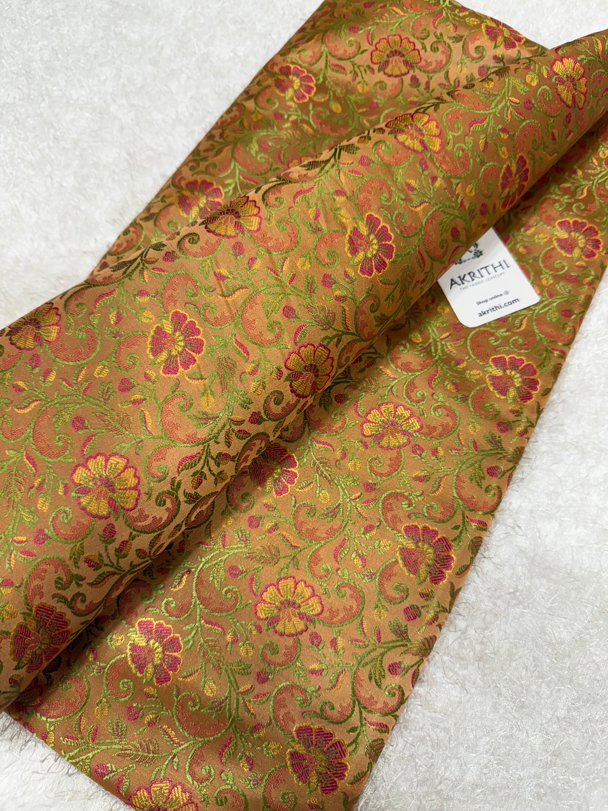 Pure Banarasi brocade fabric