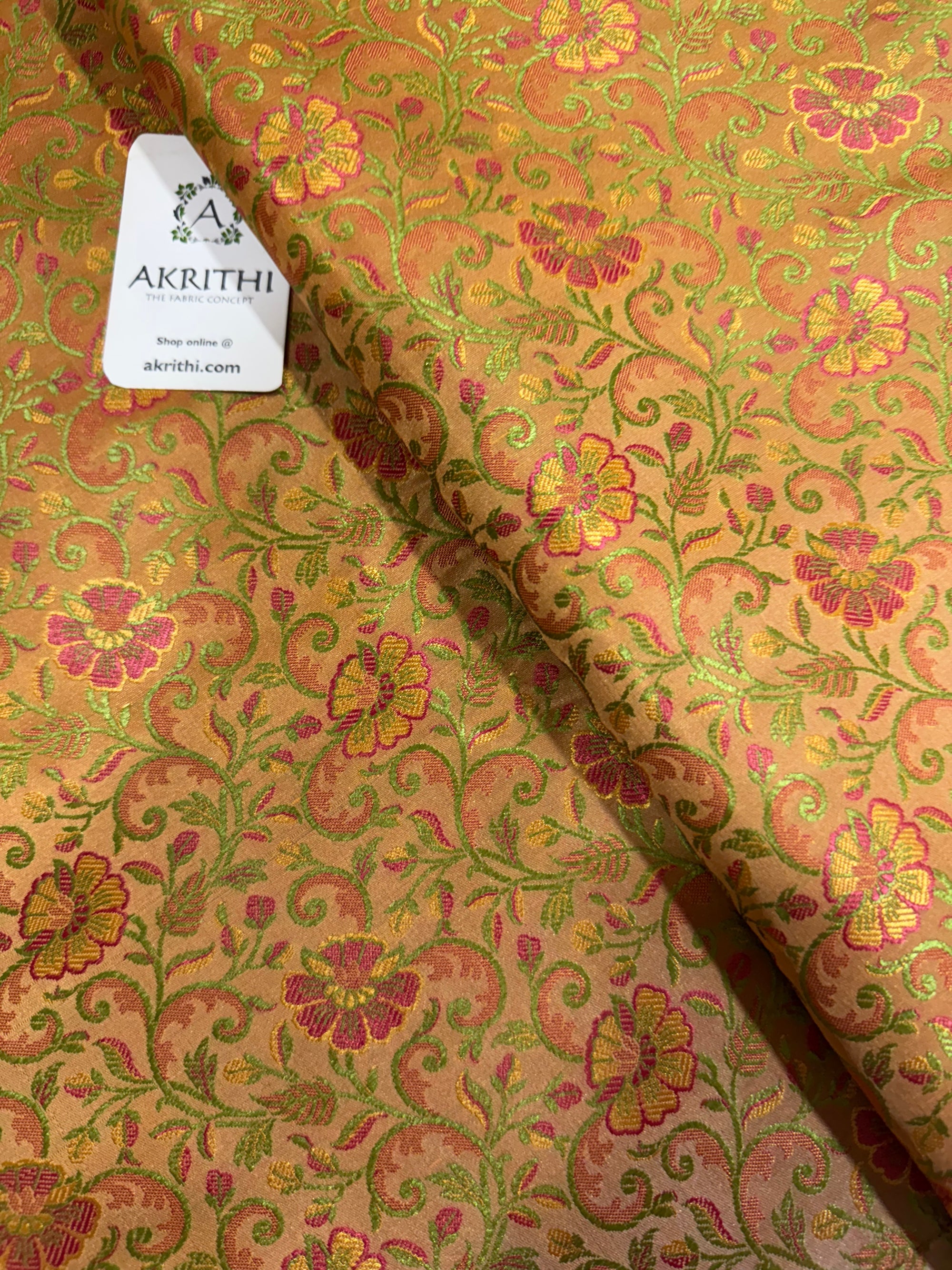 Pure Banarasi brocade fabric