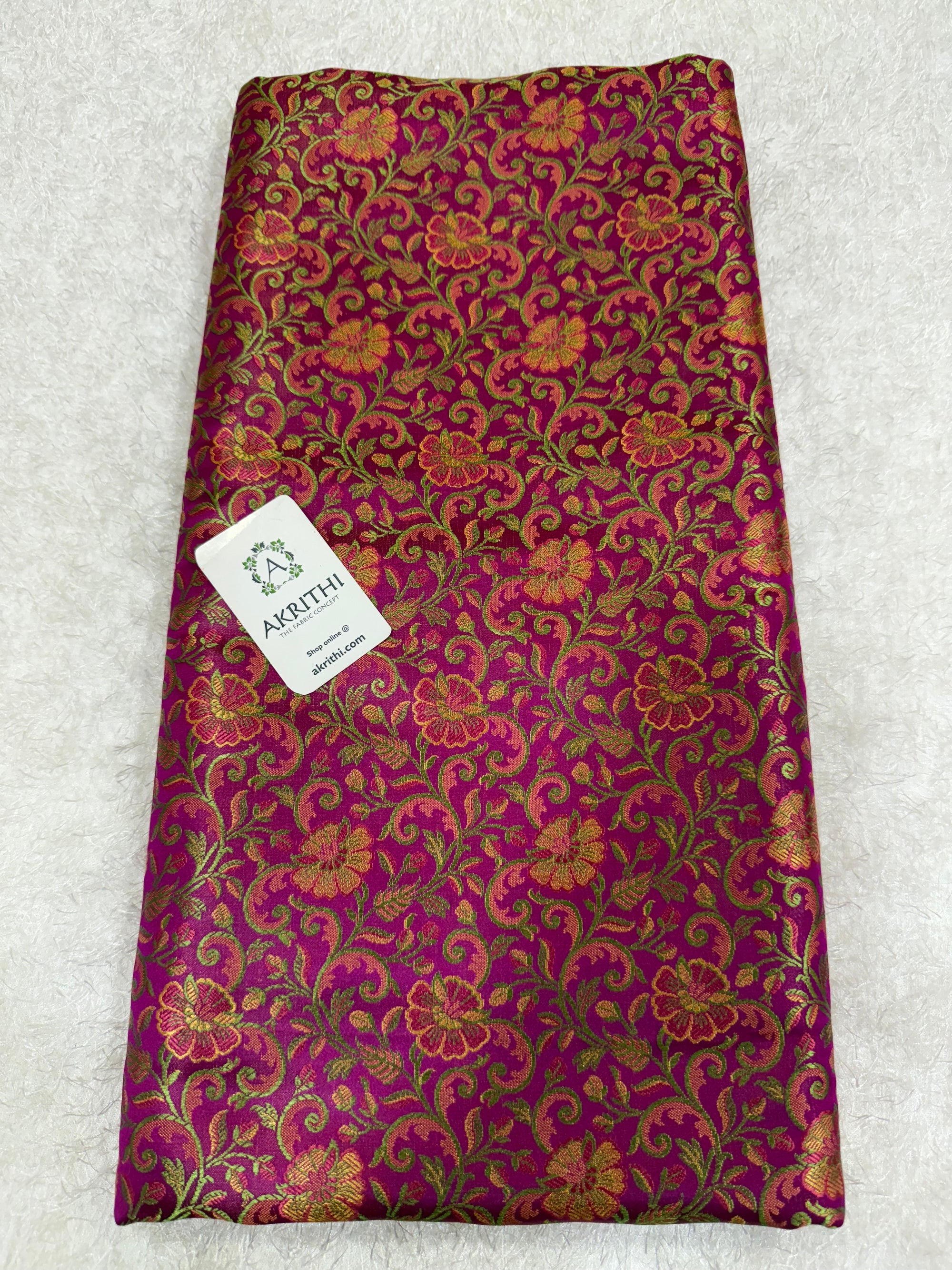 Pure Banarasi brocade fabric