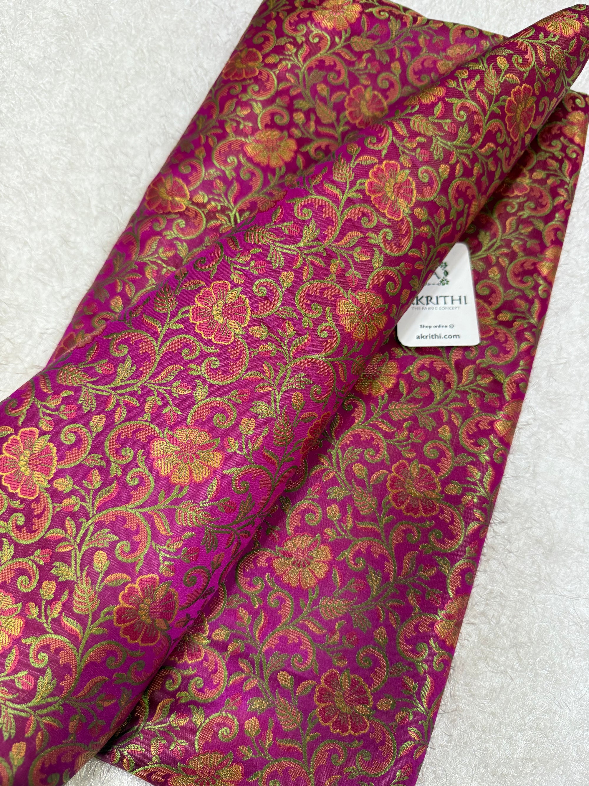 Pure Banarasi brocade fabric