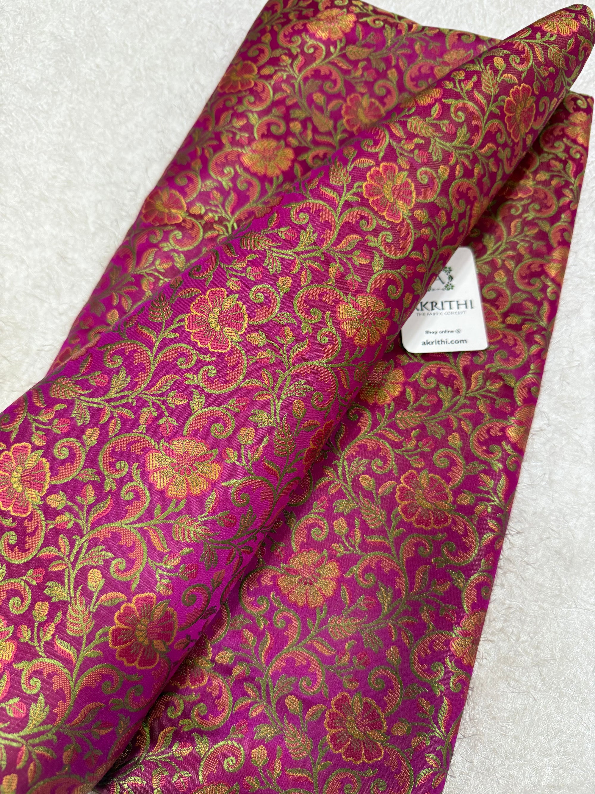 Pure Banarasi brocade fabric