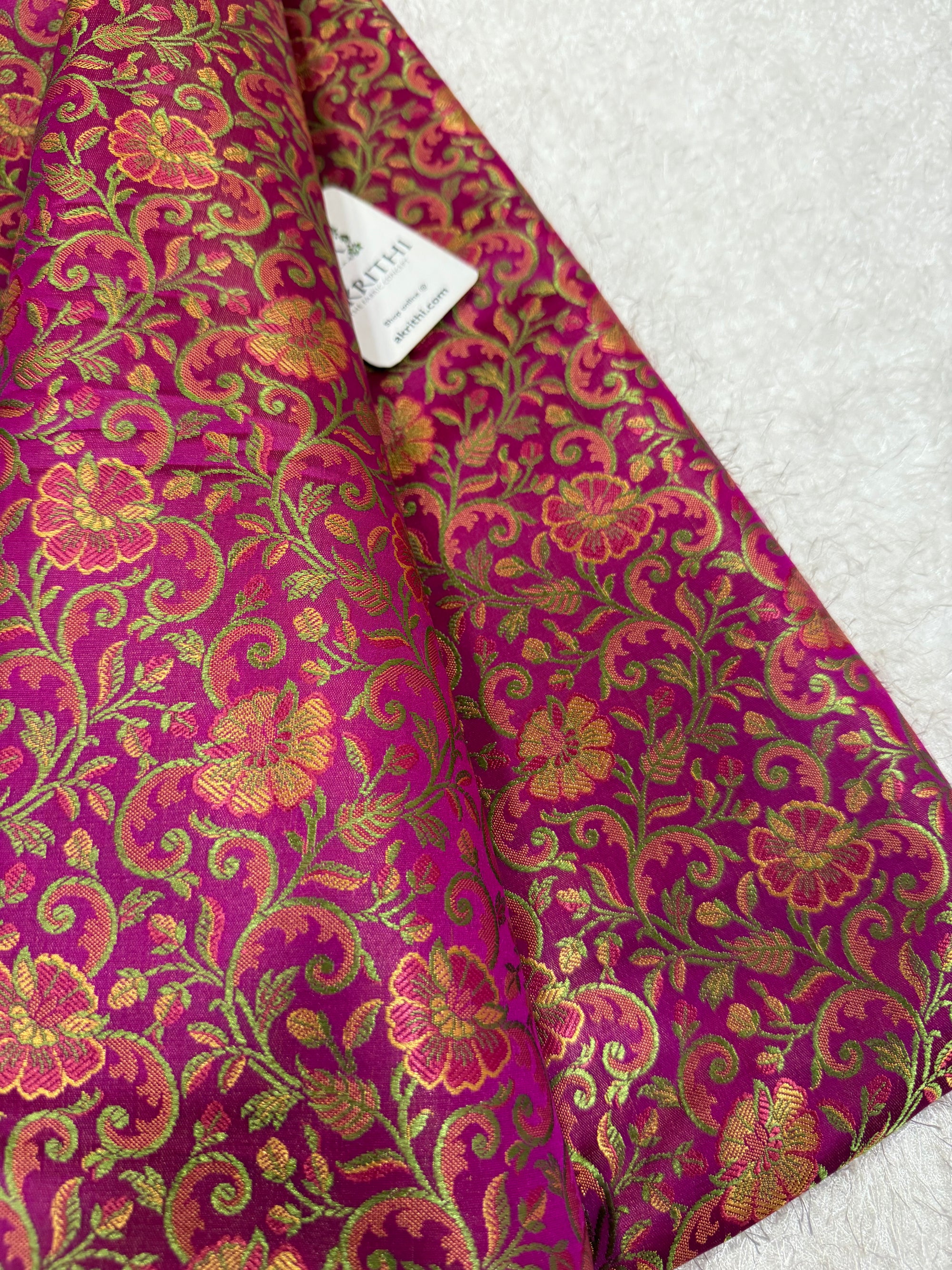 Pure Banarasi brocade fabric