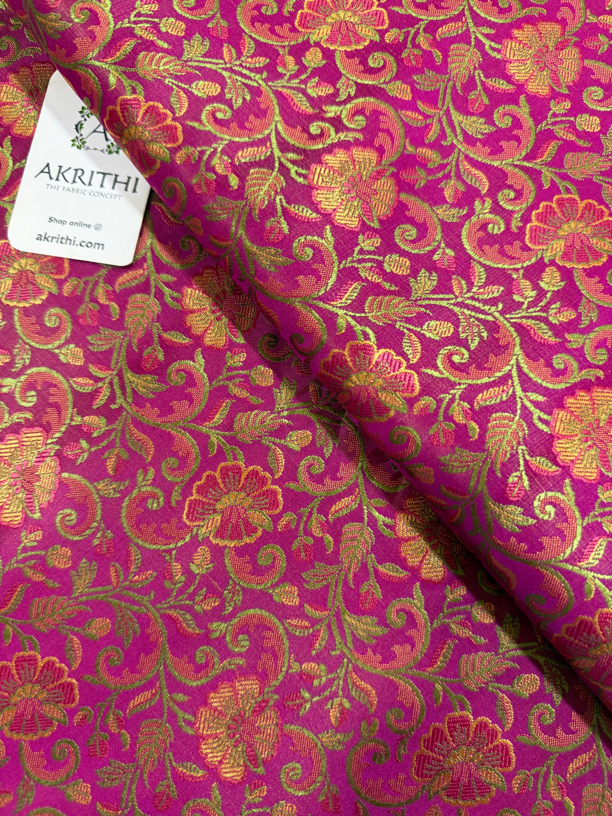 Pure Banarasi brocade fabric