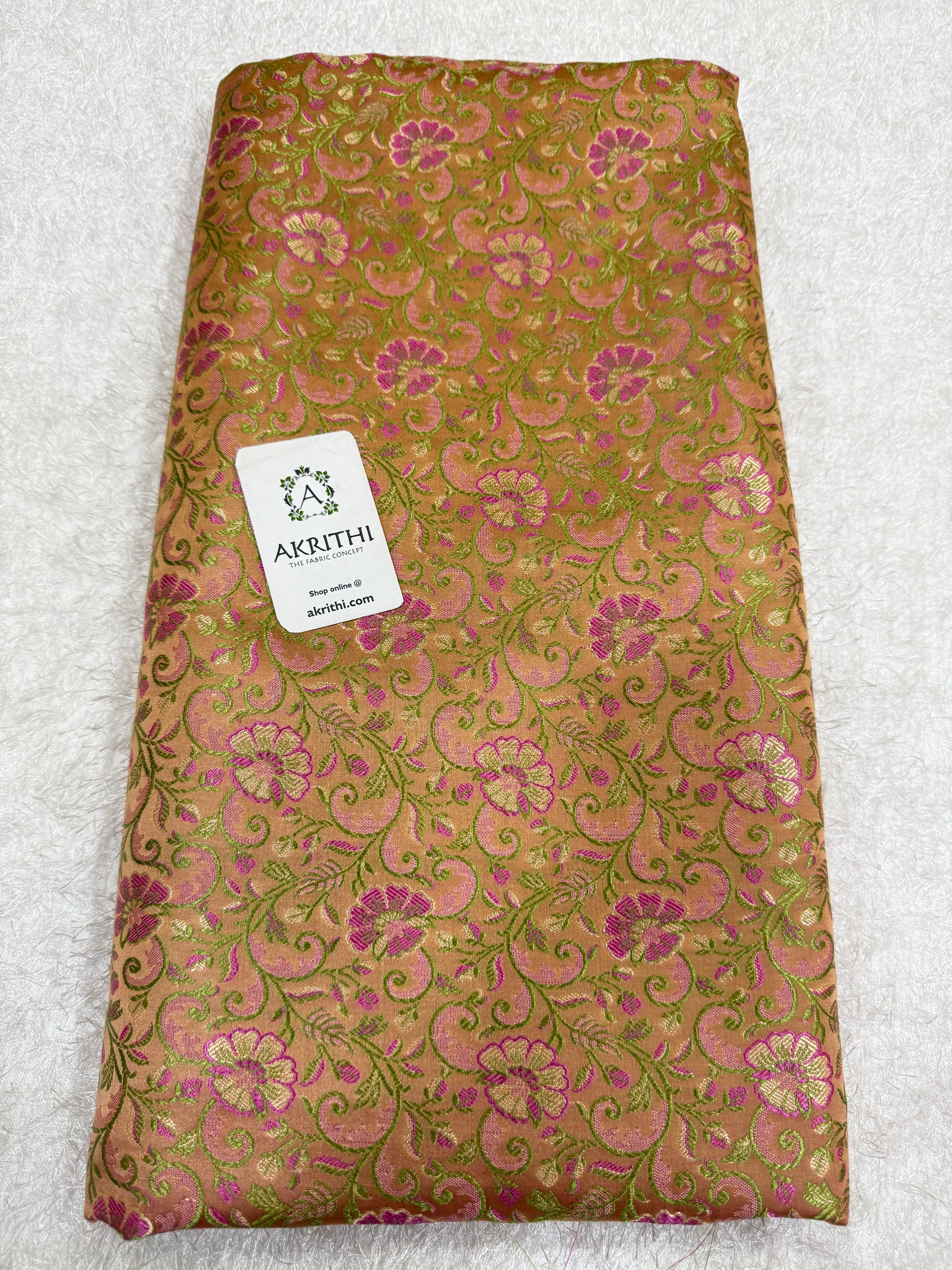 Pure Banarasi brocade fabric
