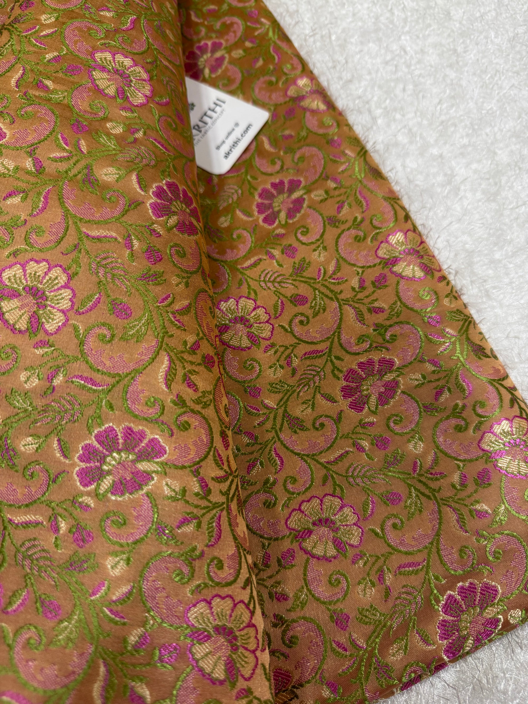 Pure Banarasi brocade fabric