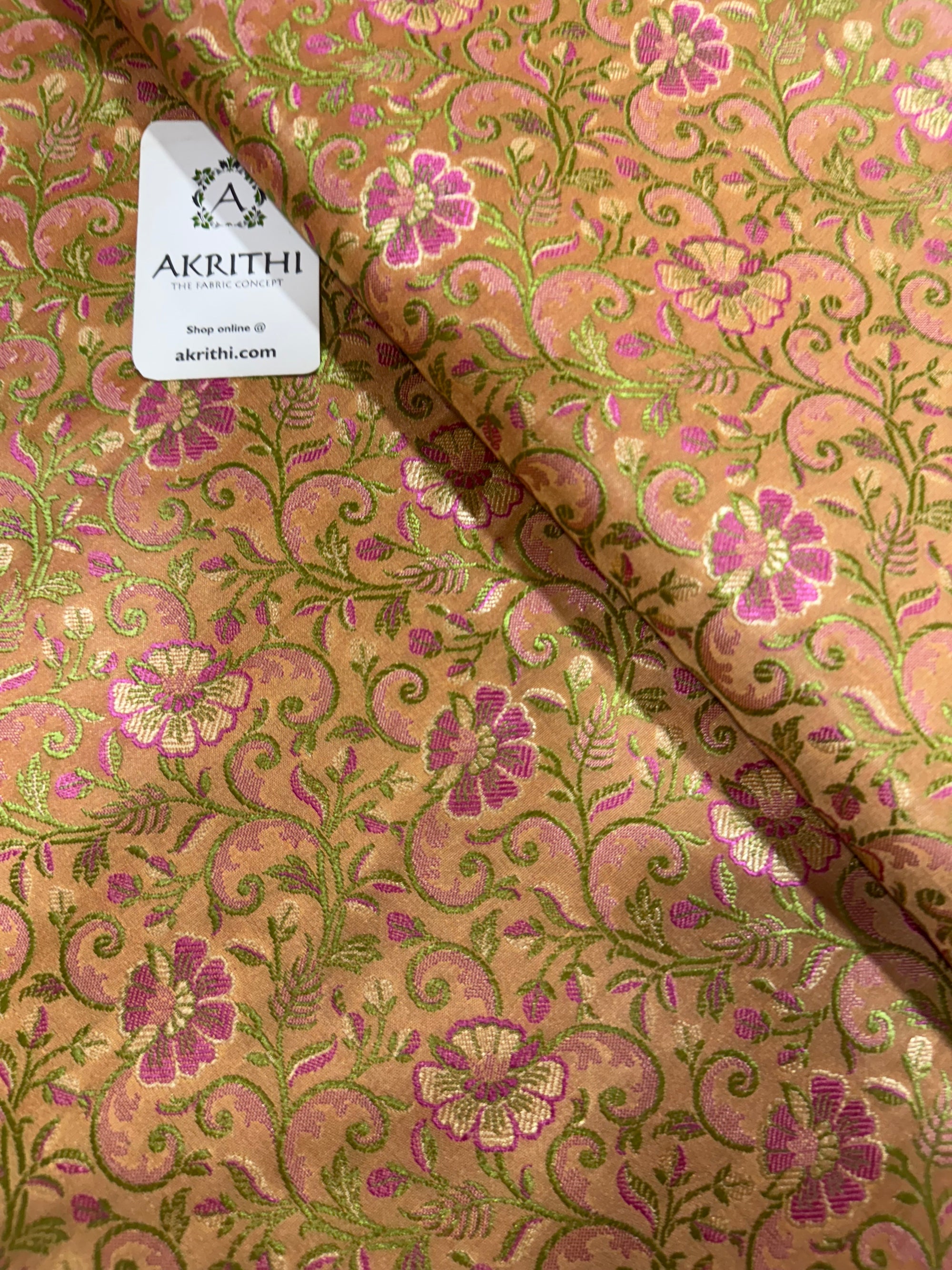 Pure Banarasi brocade fabric