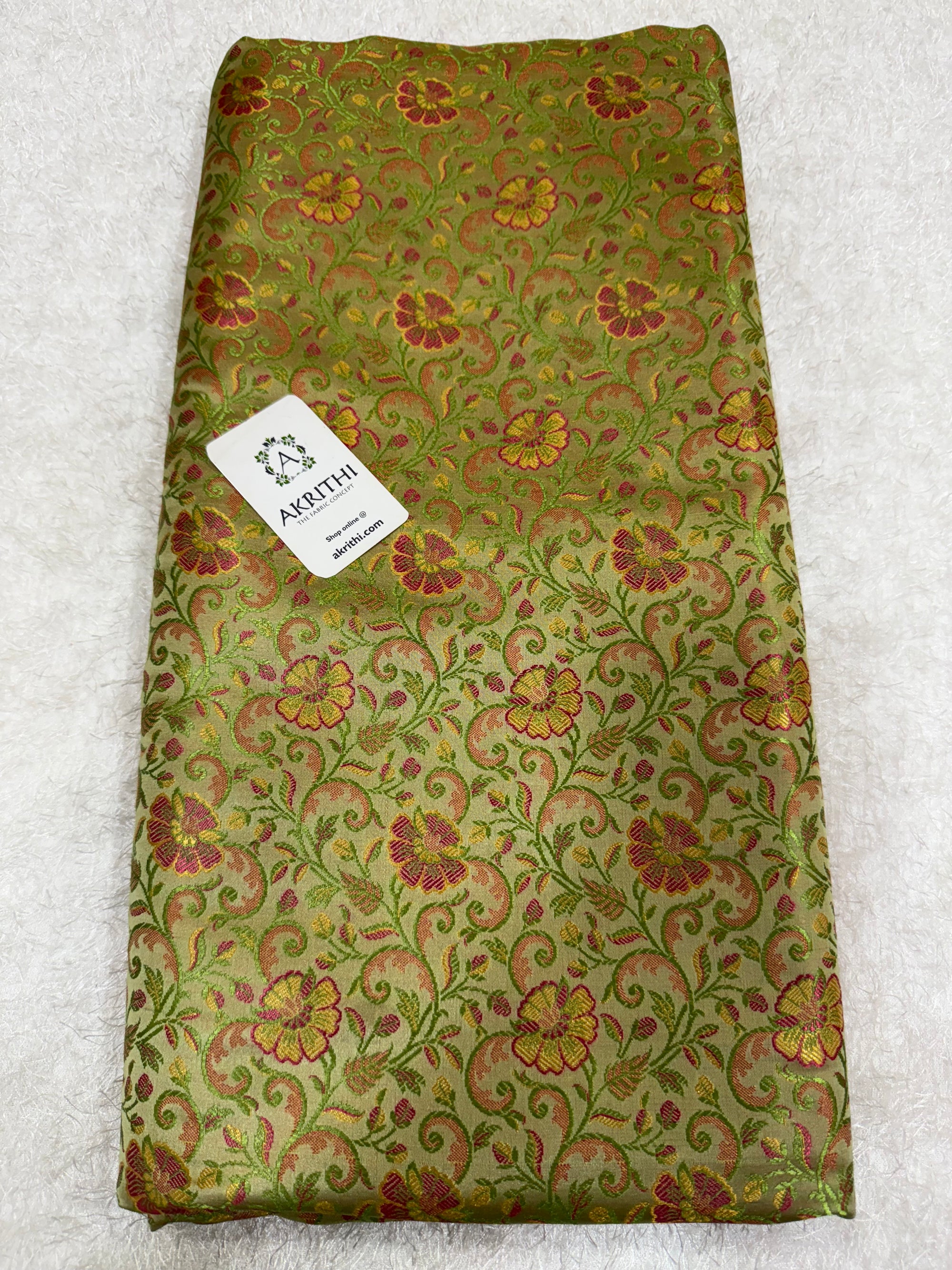 Pure Banarasi brocade fabric