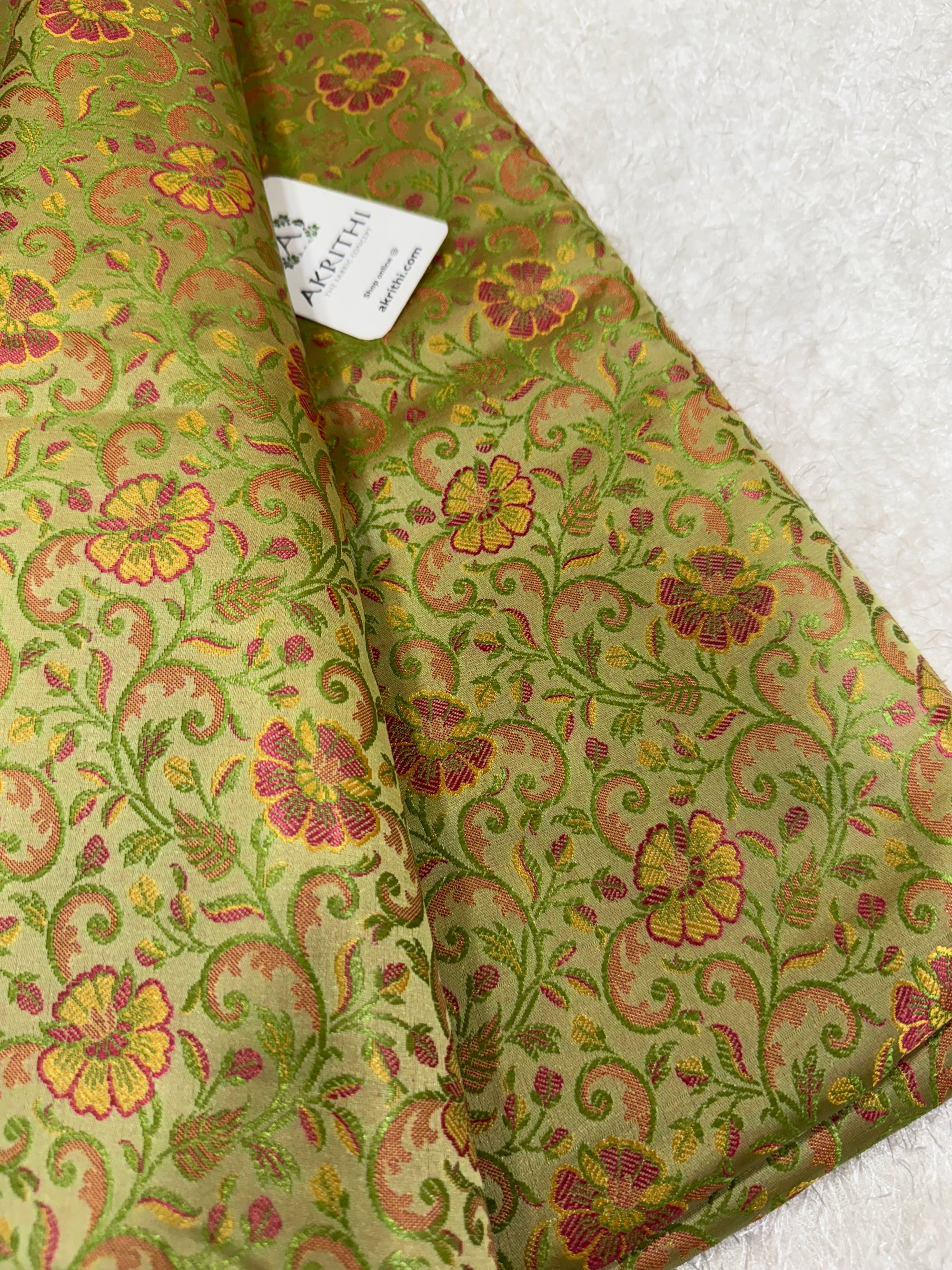 Pure Banarasi brocade fabric