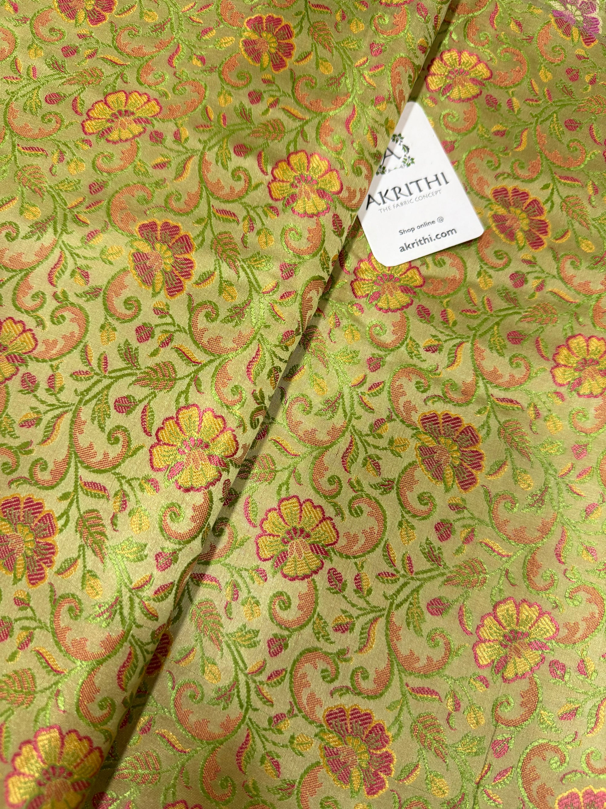 Pure Banarasi brocade fabric