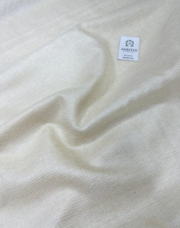 DYEABLE STRIPED PURE TUSSAR SILK FABRIC