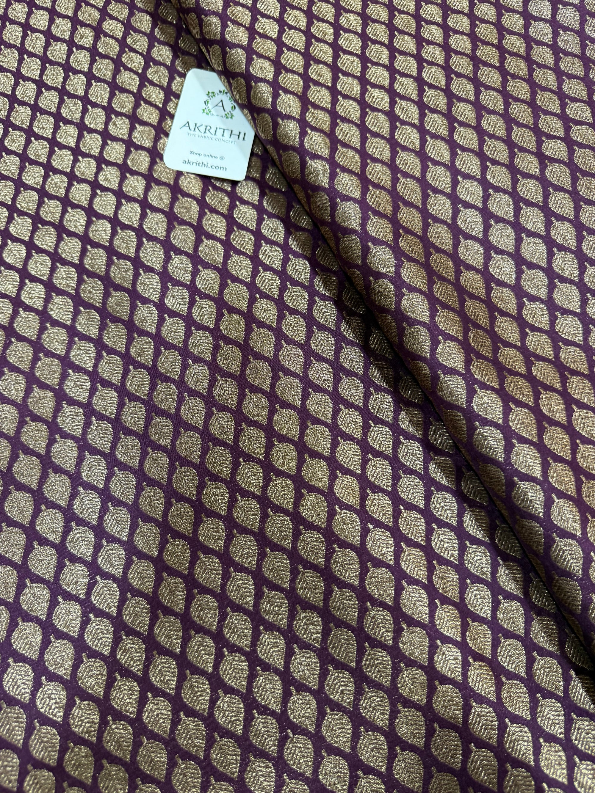 Pure silk Handloom Banarasi brocade fabric