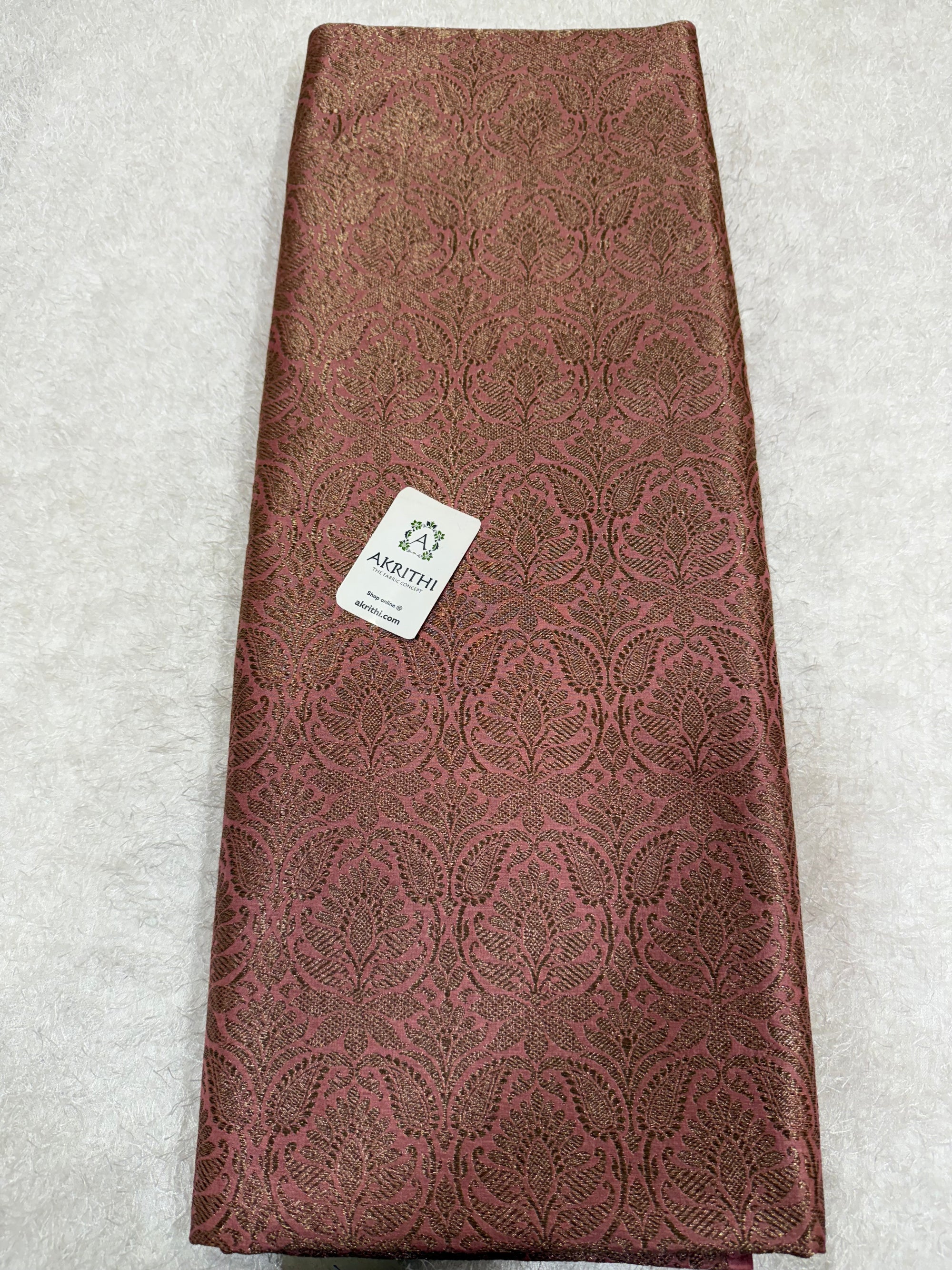Pure silk Handloom Banarasi brocade fabric