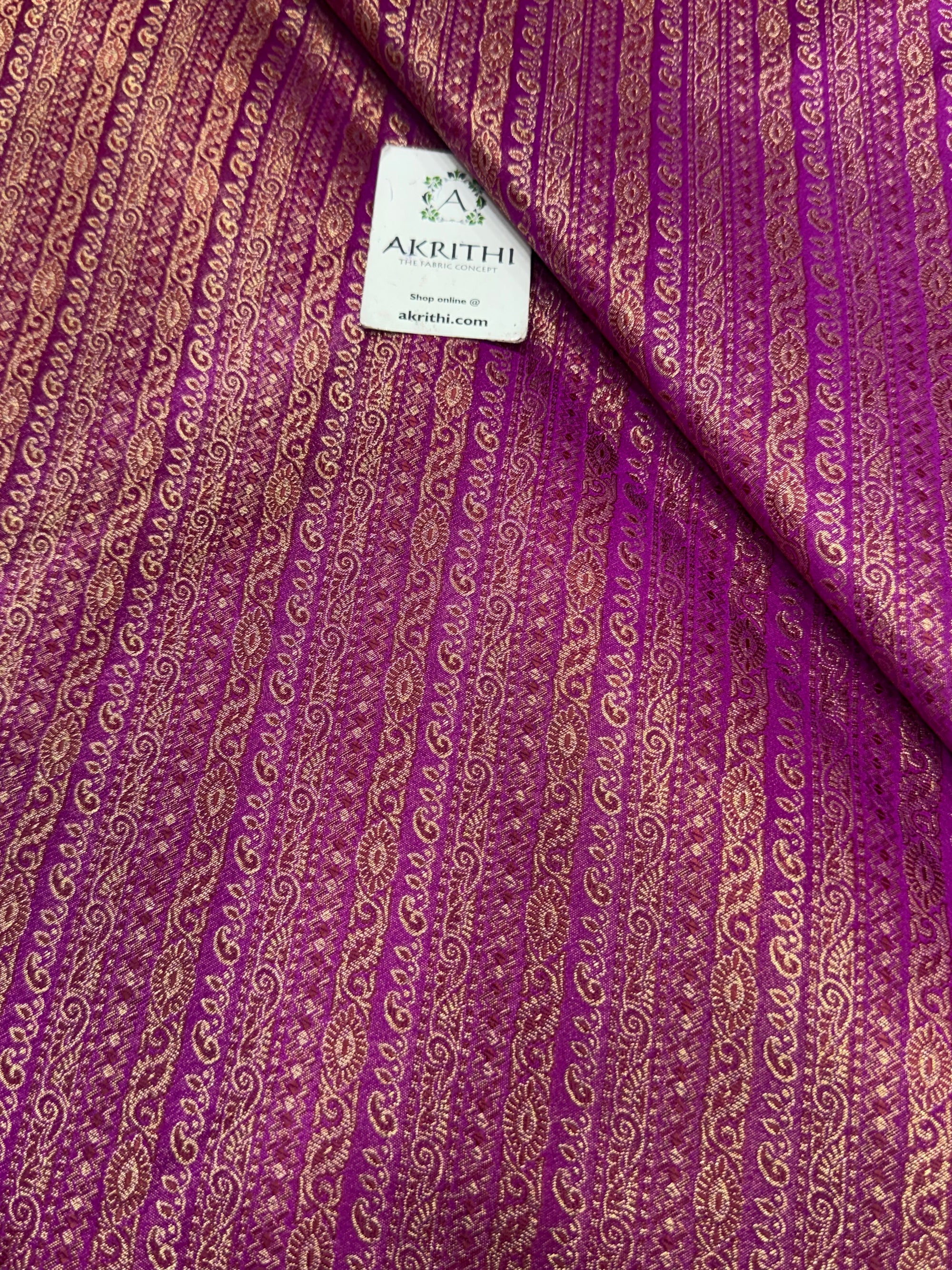 Pure Banarasi brocade fabric