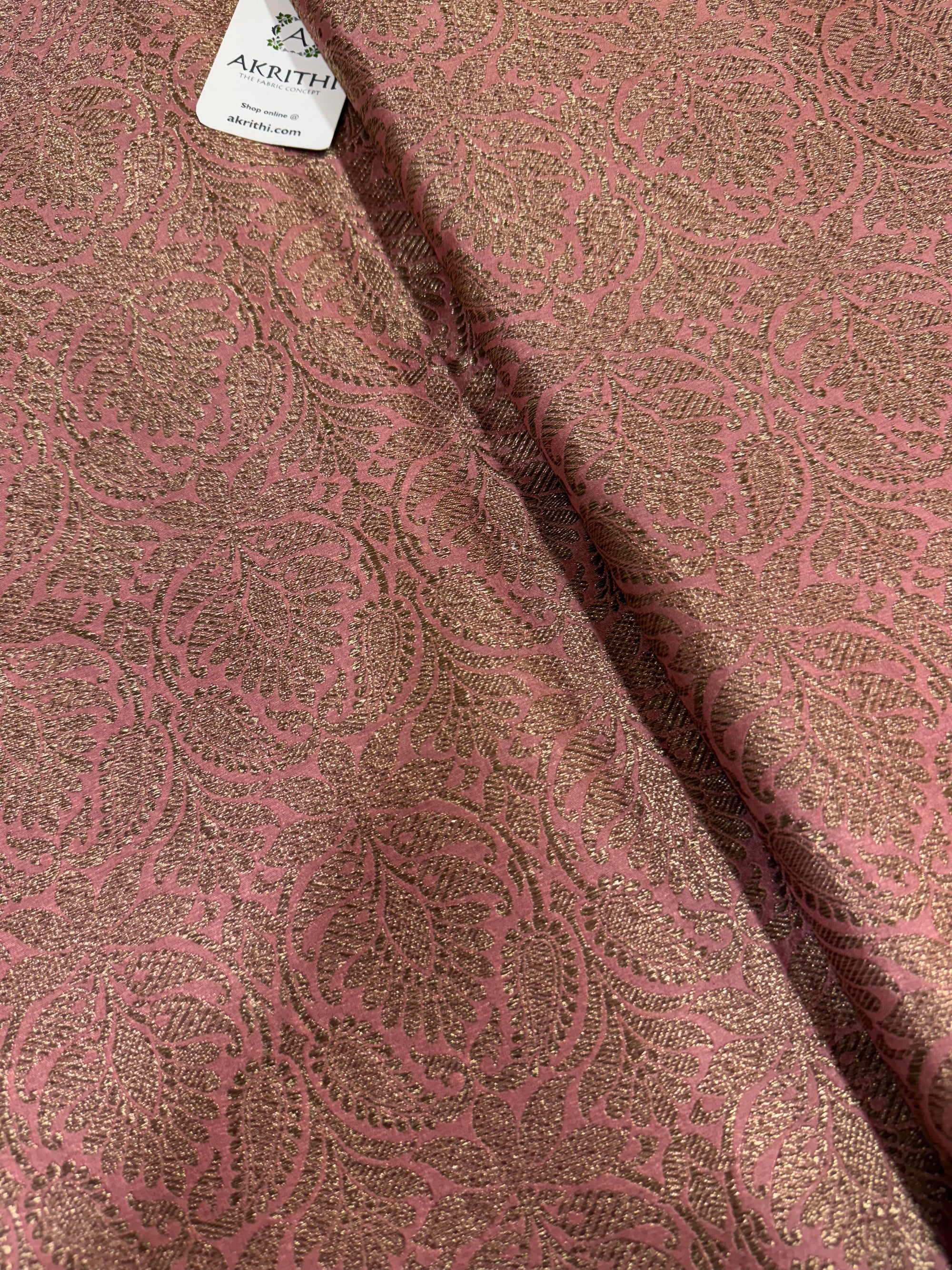 Pure silk Handloom Banarasi brocade fabric