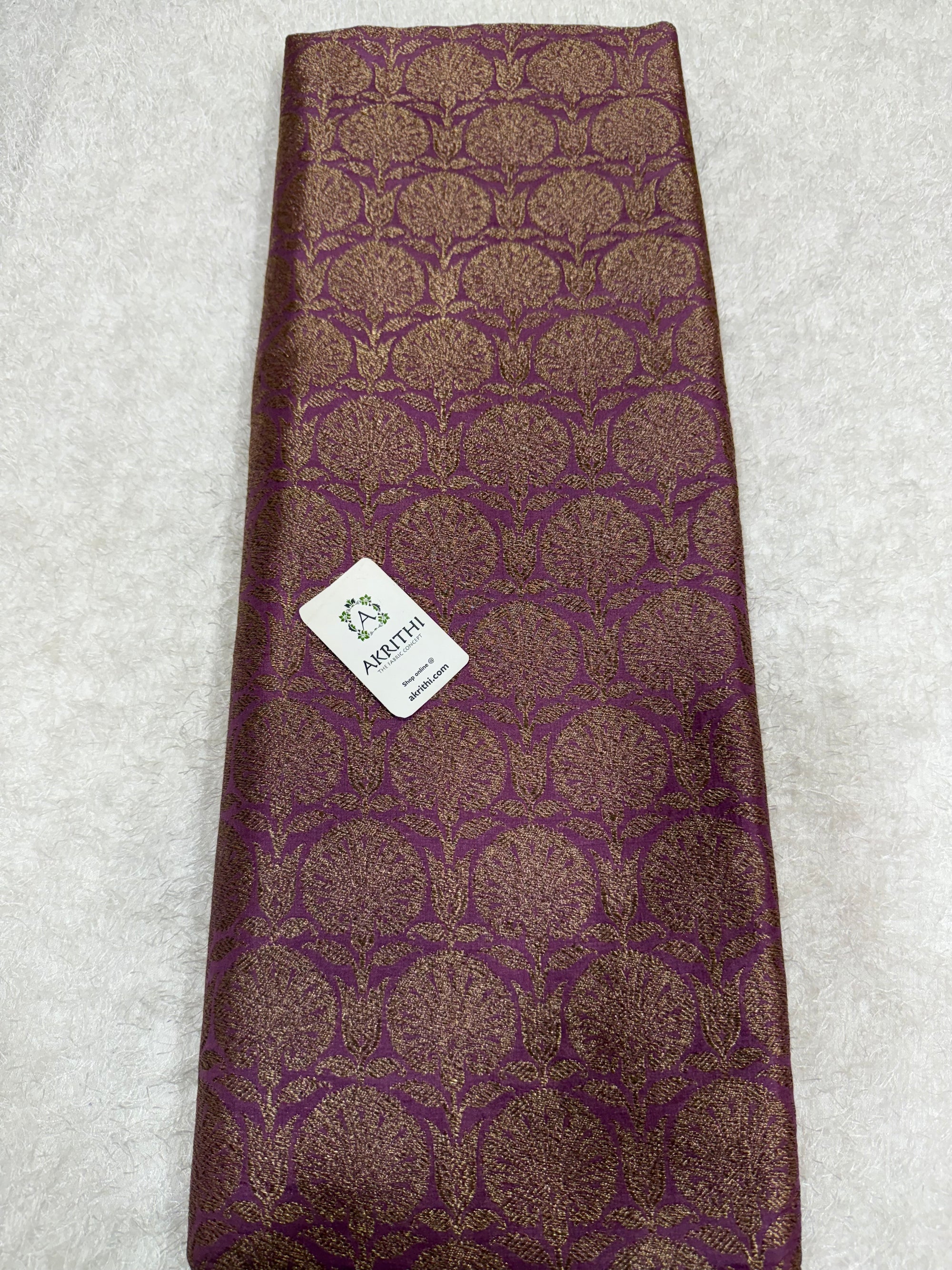 Pure silk Handloom Banarasi brocade fabric