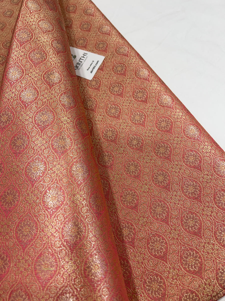 Pure Banarasi brocade fabric