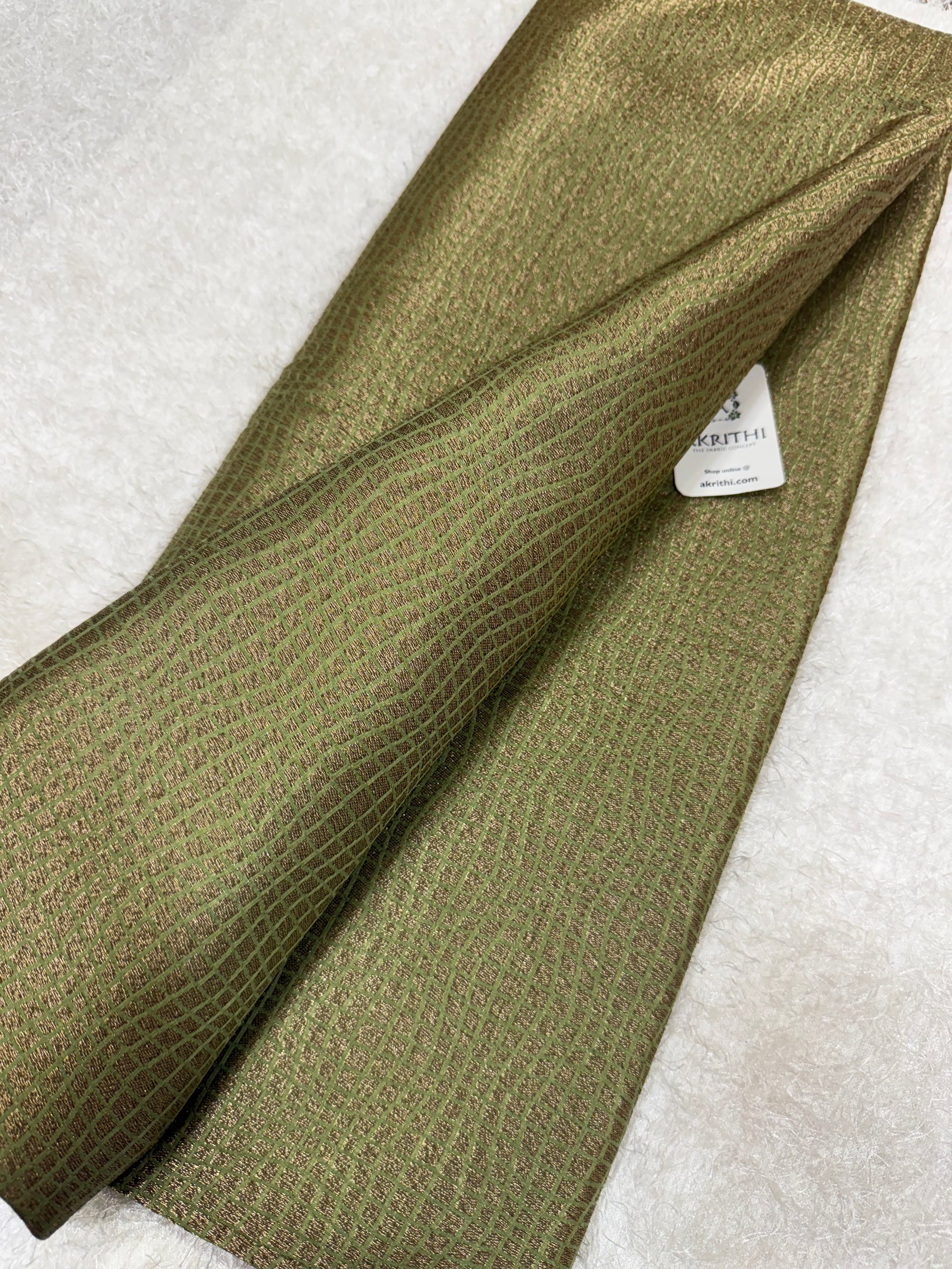 Pure silk Handloom Banarasi brocade fabric