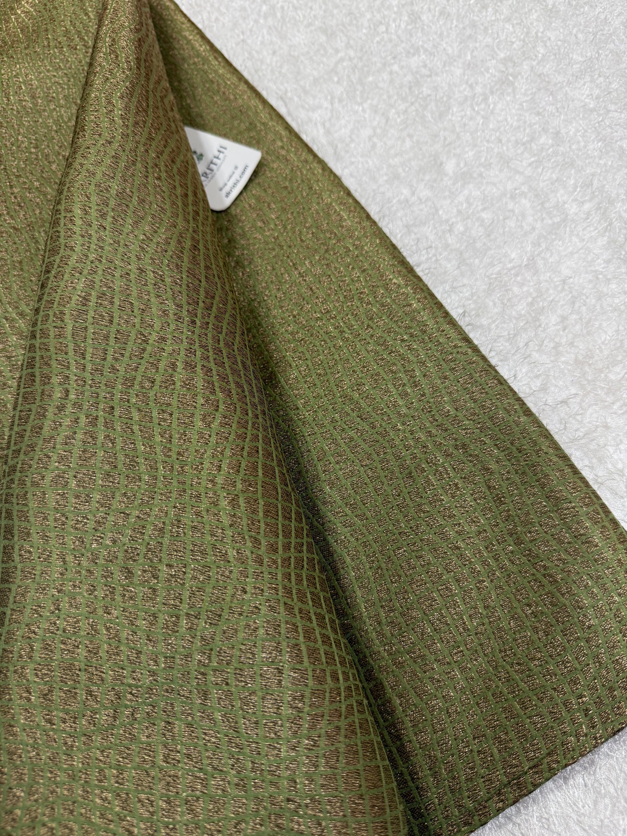 Pure silk Handloom Banarasi brocade fabric